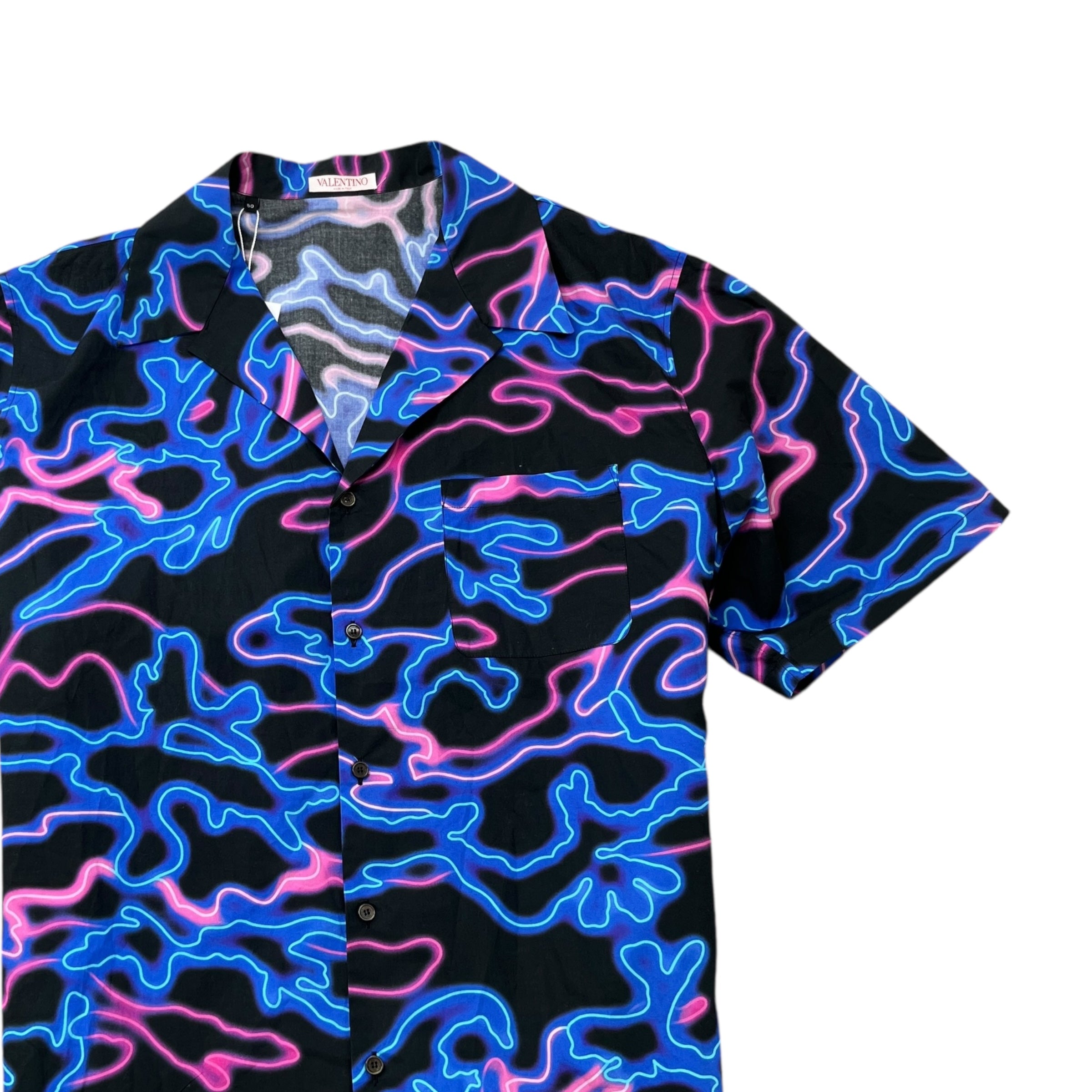 Men's Neo Camo Print T-Shirt Black Size IT 50 / UK L