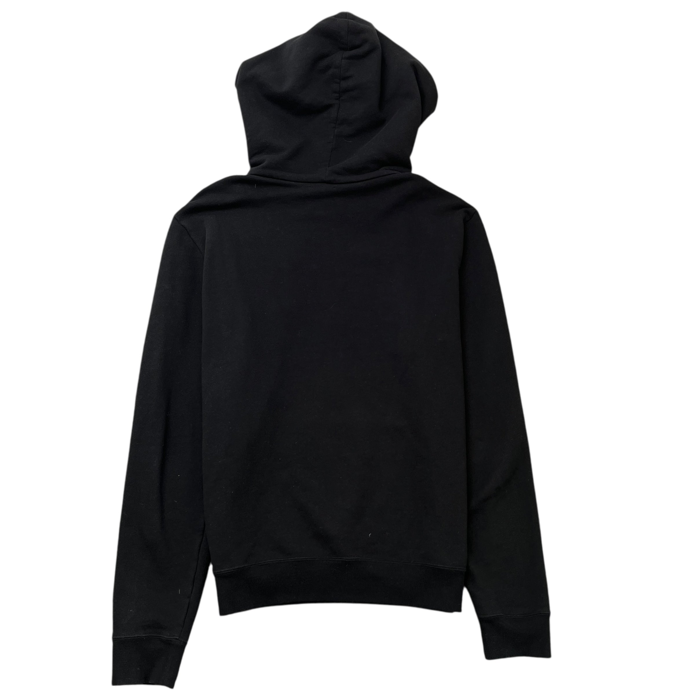 Men's Logo Print Hoodie Black Size M