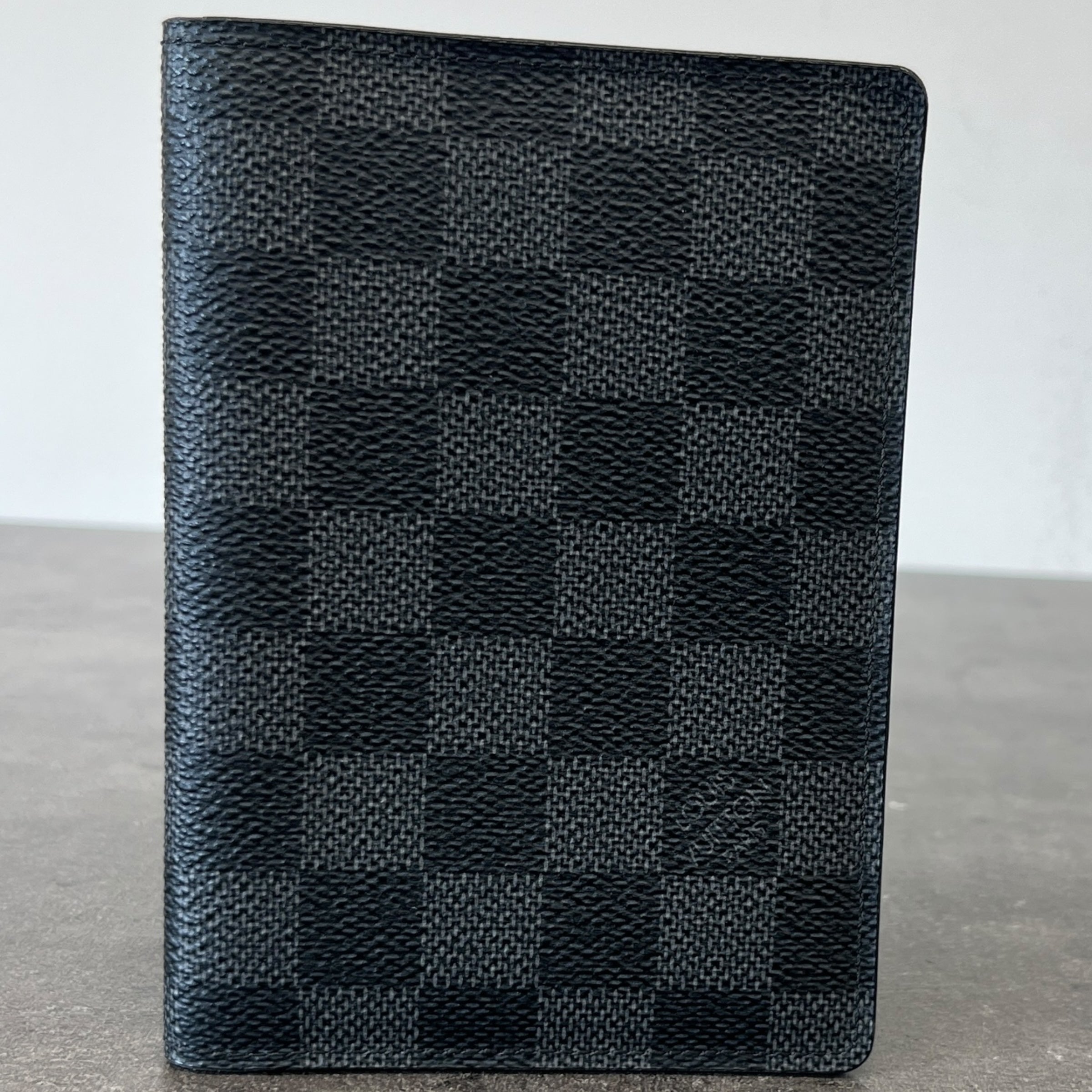 Men's Damier Passport Holder Black