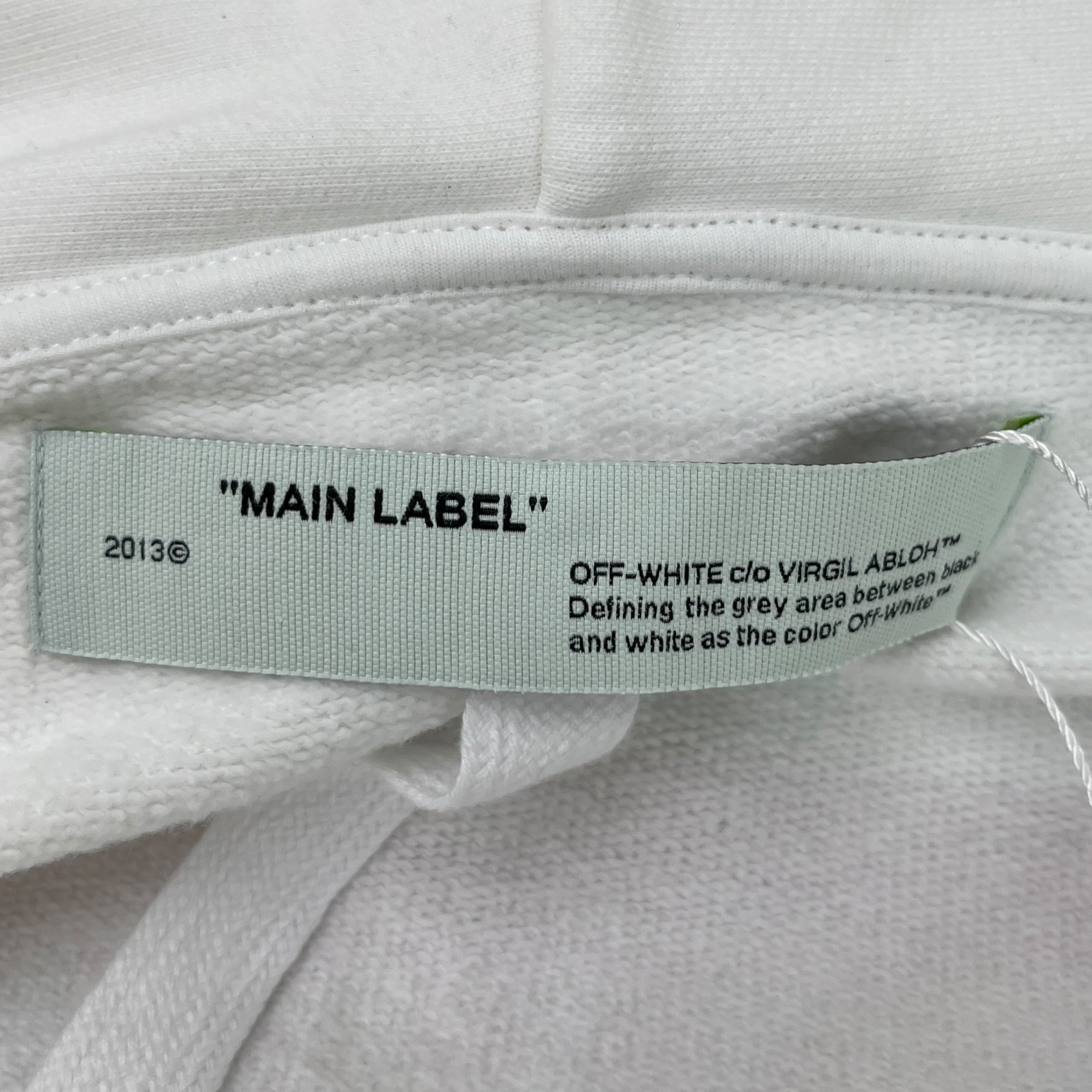 Men's Graphic Print Hoodie White Size XXL