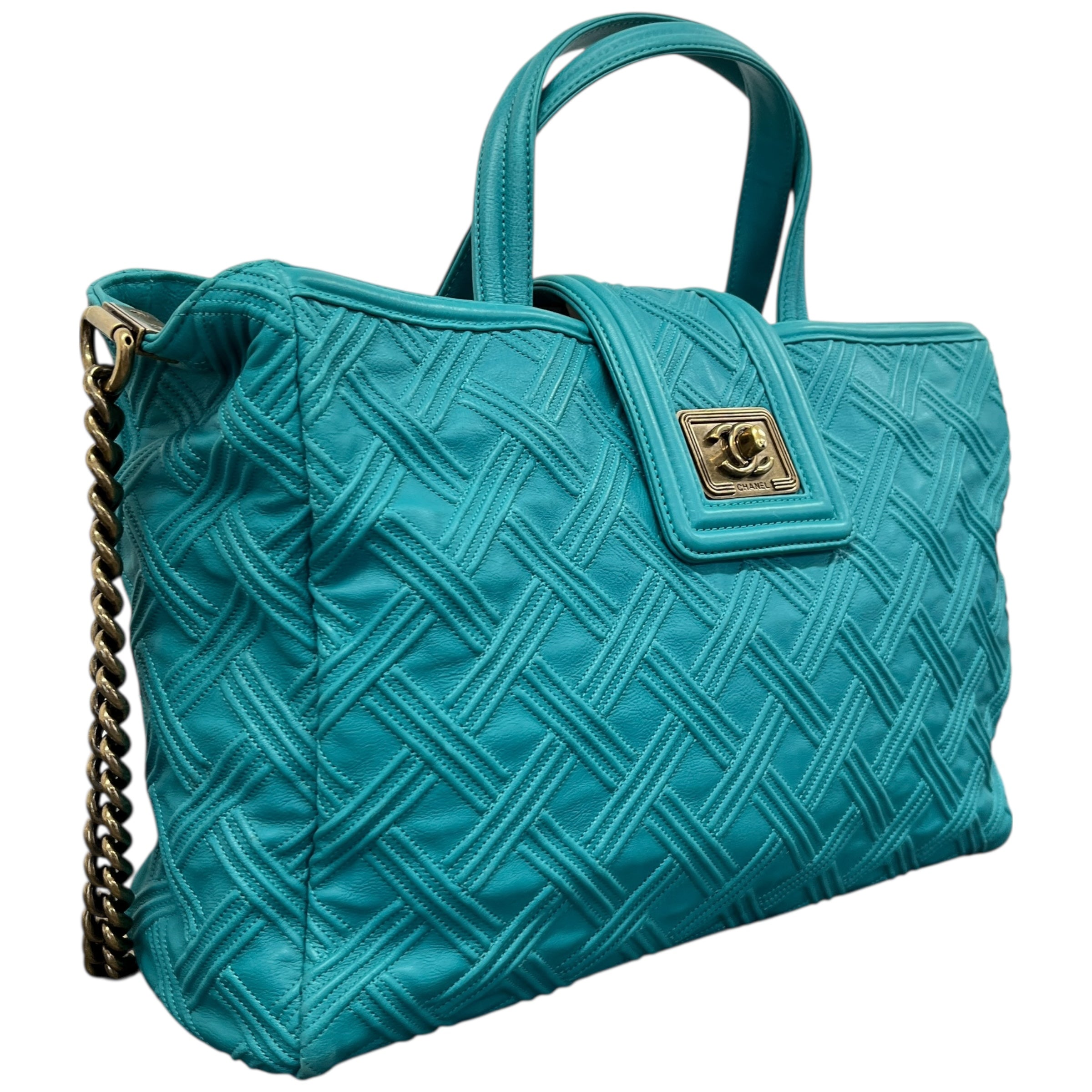 Women's Retro Girl Tote Handbag Blue