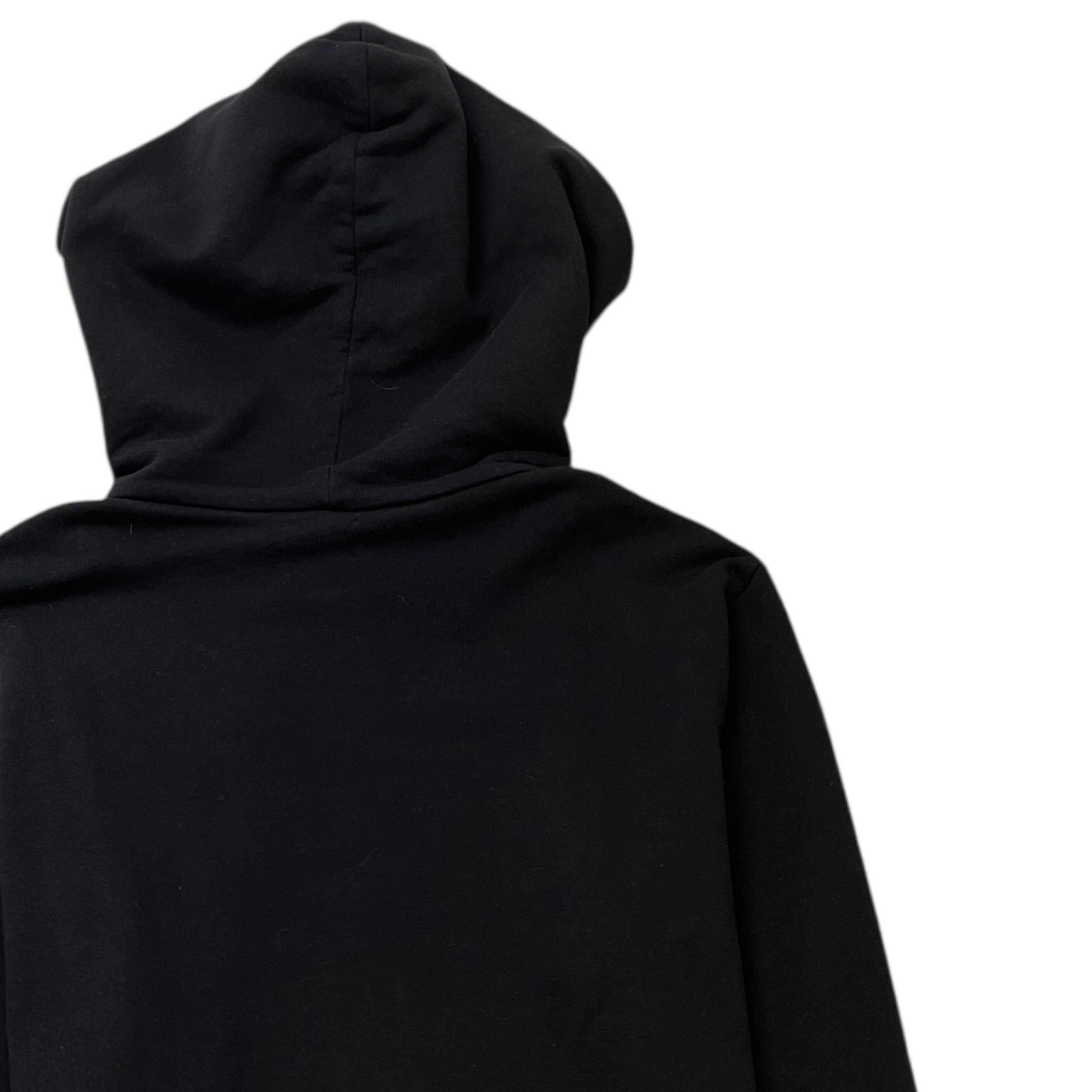 Men's Logo Print Hoodie Black Size M