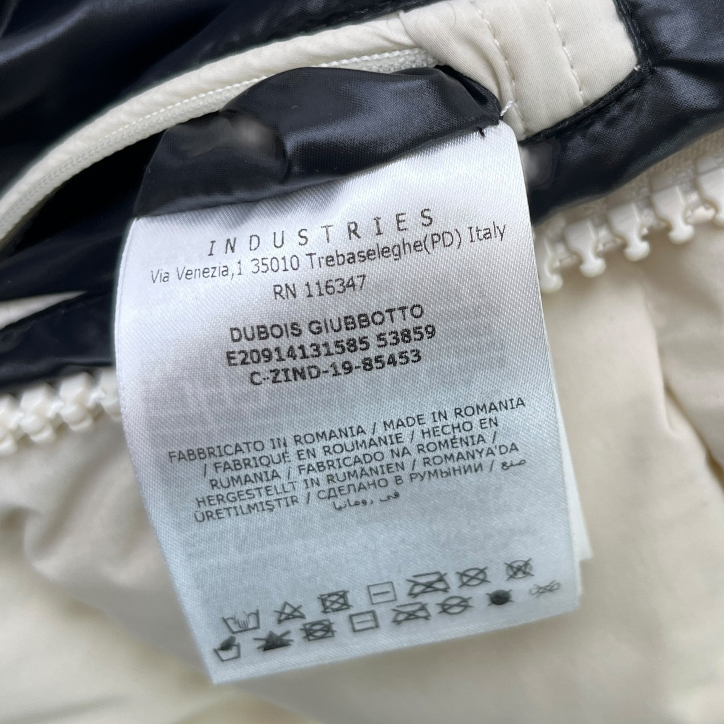 Men's Dubois Down Jacket Cream Size 2 / M