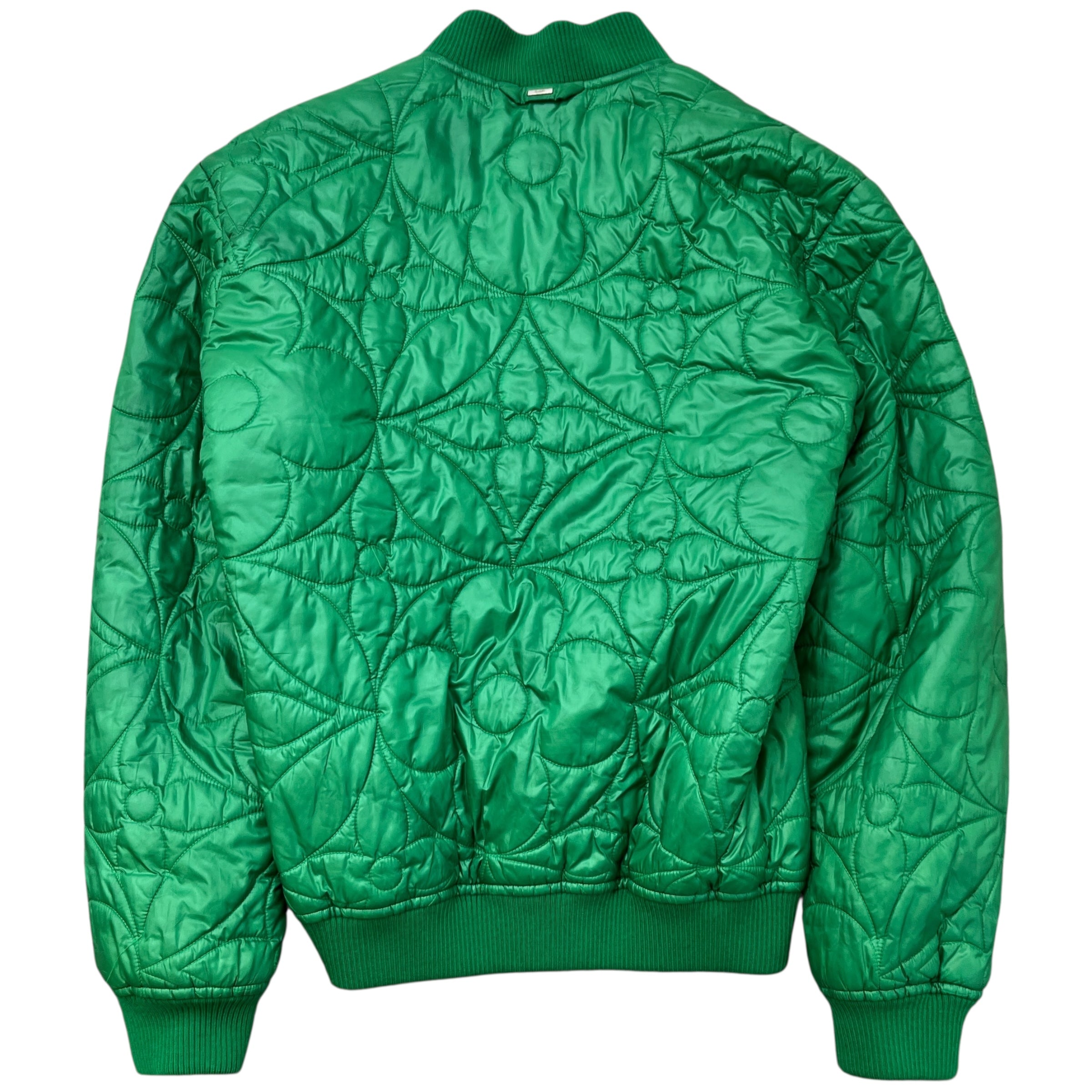 Men's Flower Quilted Monogram Jacket Green Size IT 46 / S
