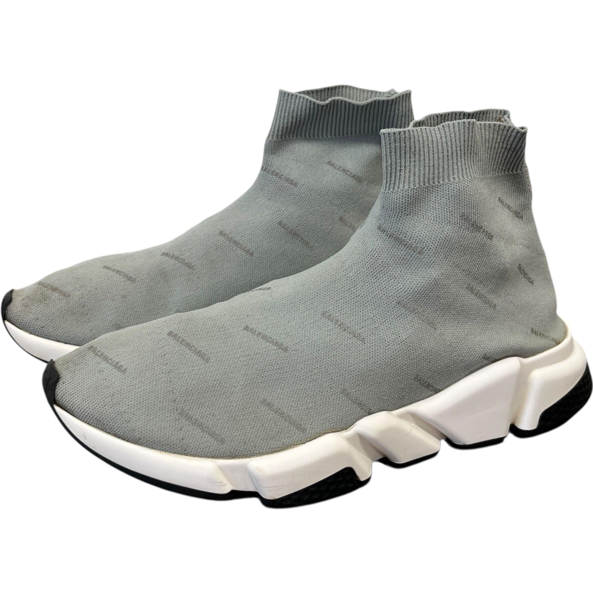 Men's Speed Sock High Trainers Grey Size EU 43 / UK 9