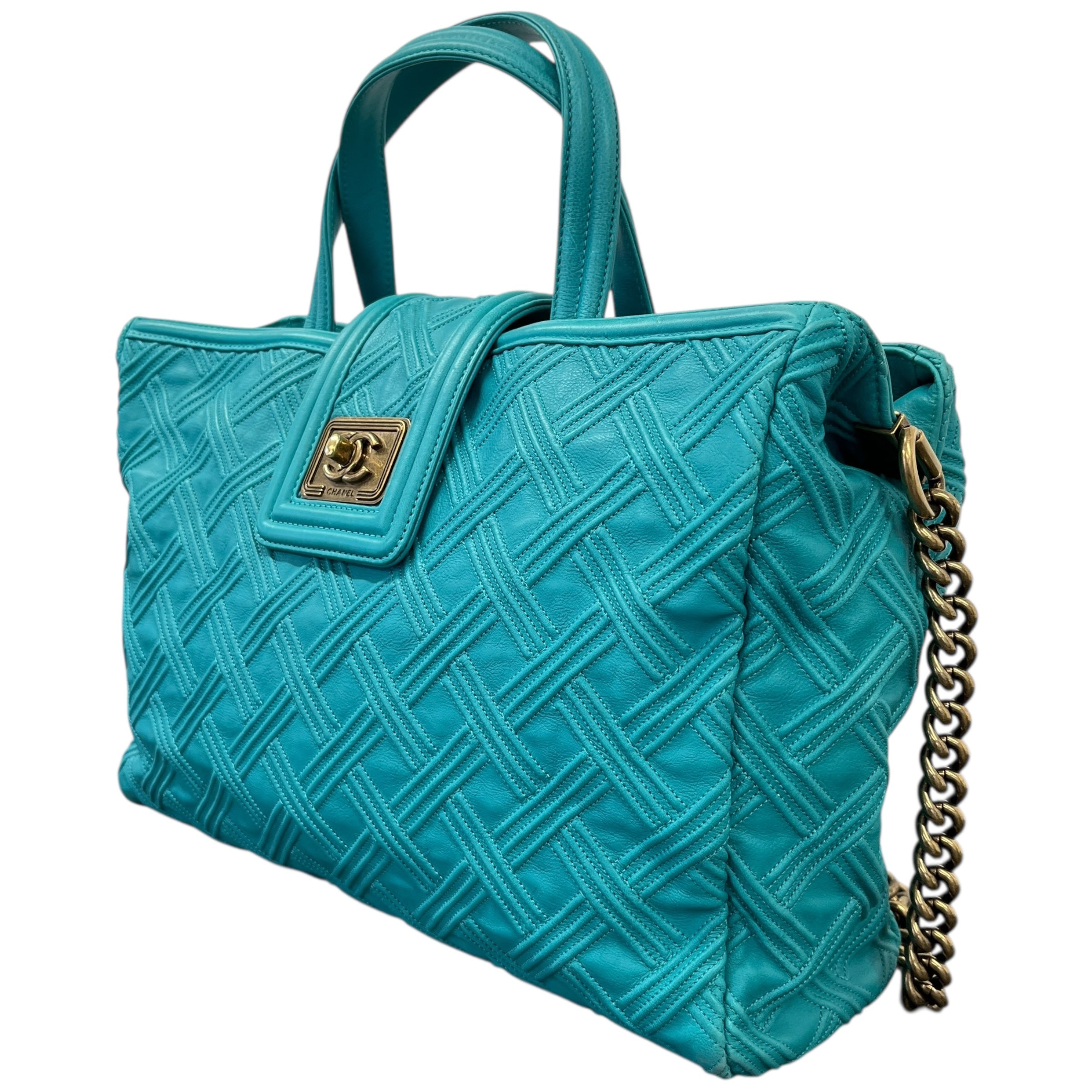 Women's Retro Girl Tote Handbag Blue
