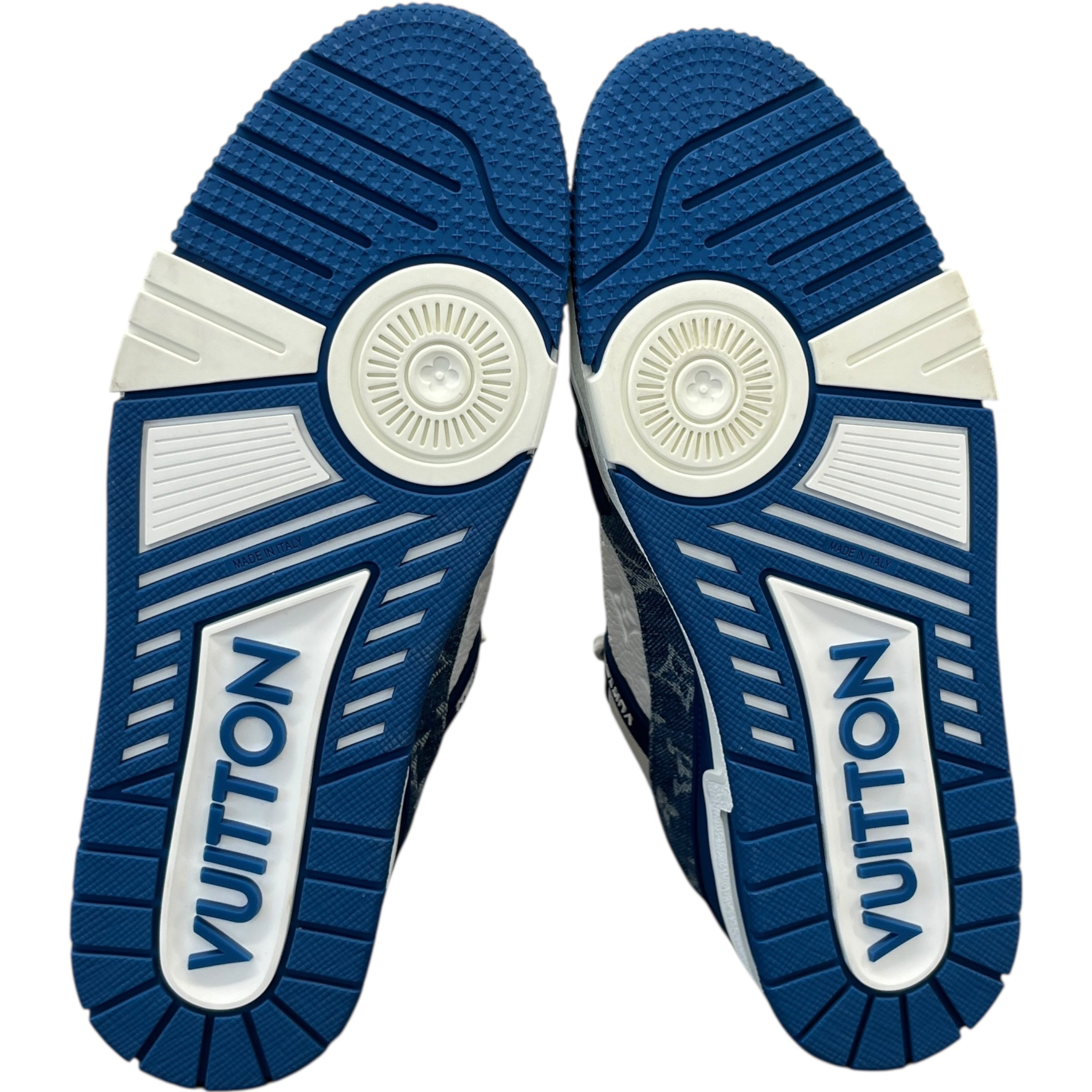 Men's Lv Denim Low Trainers Blue Size EU 43.5 / UK 9.5