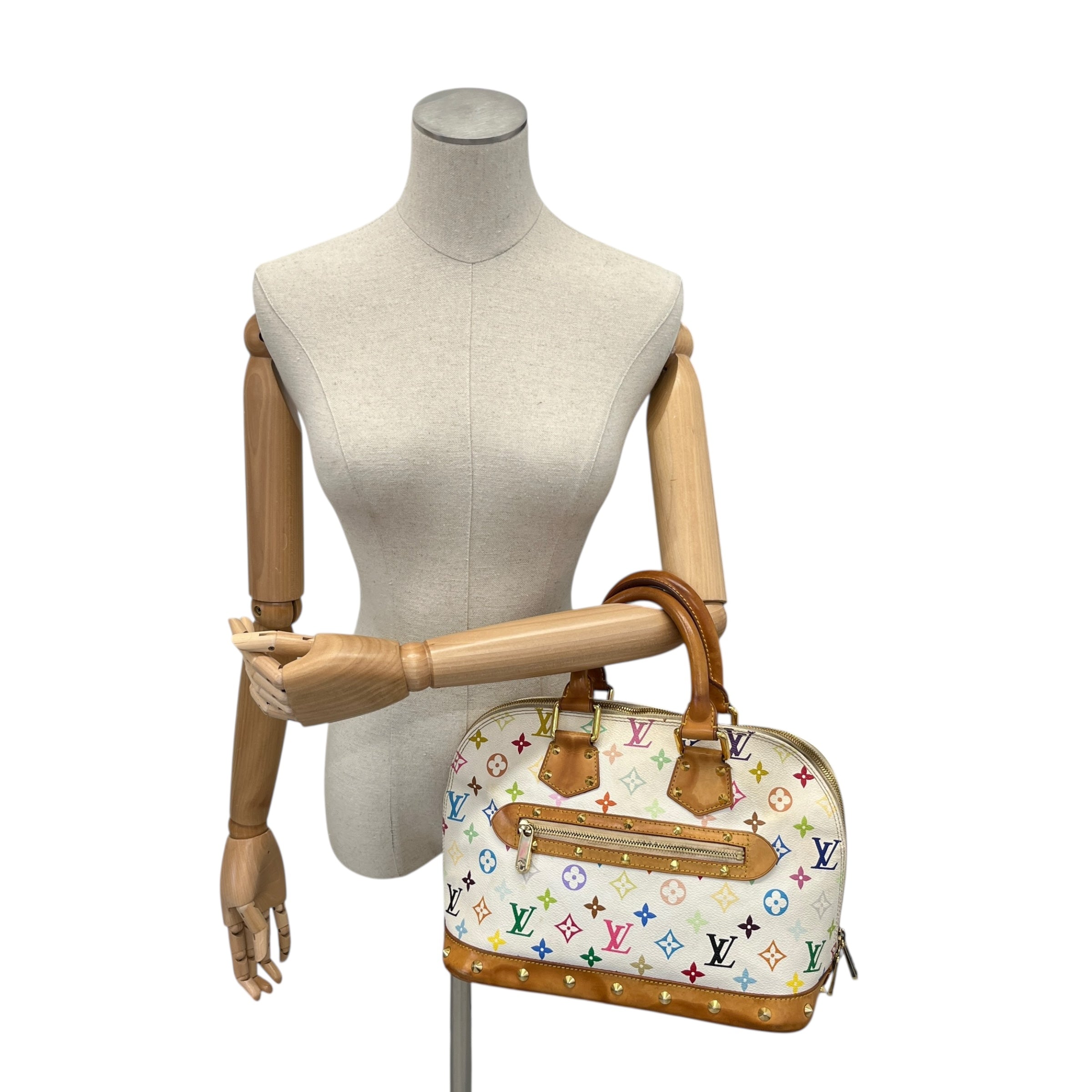 Women's Vintage Takashi Murakami Monogram Alma Handbag Multi-Coloured