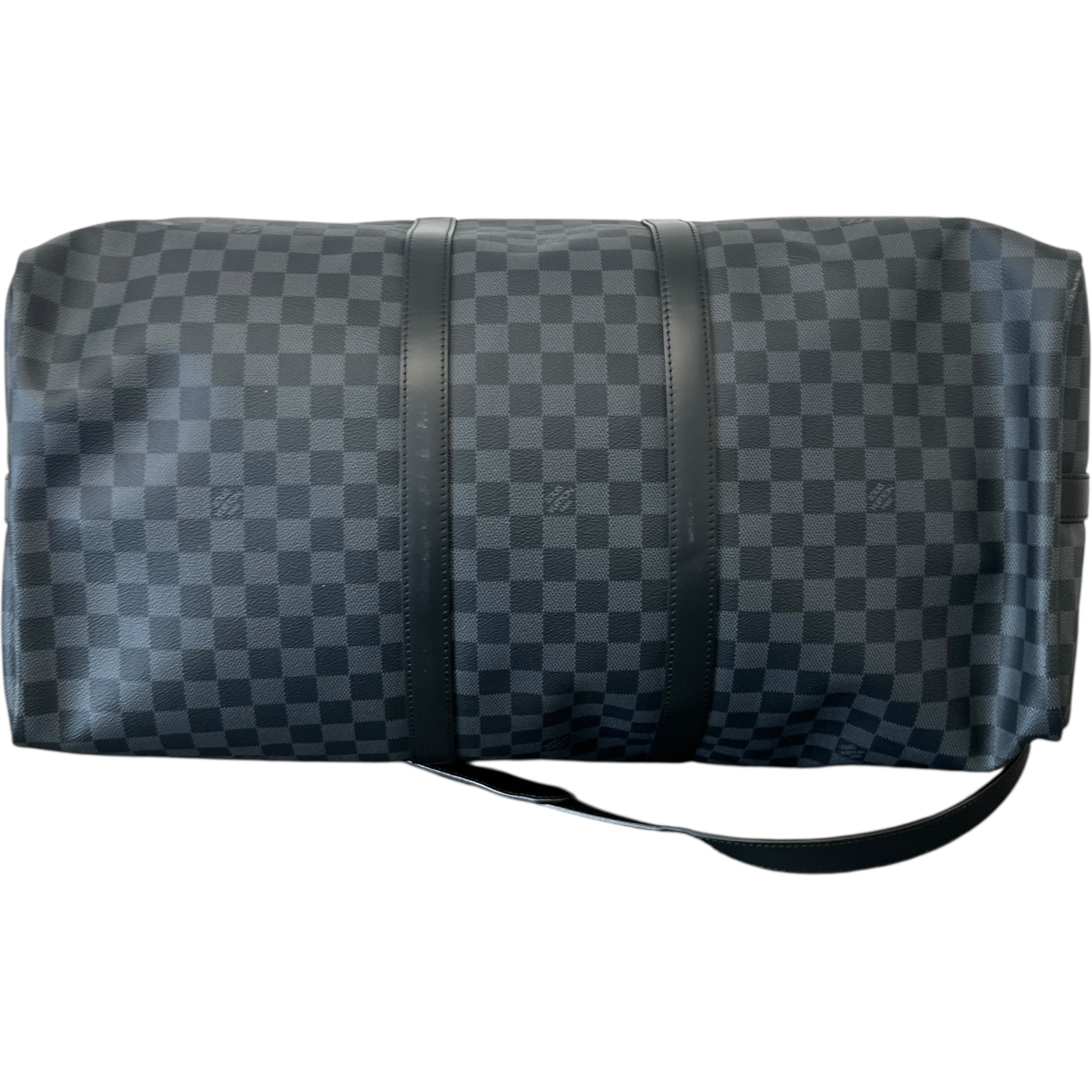 Men's Damier Graphite Keepall Bandoulière 55 Bag Charcoal