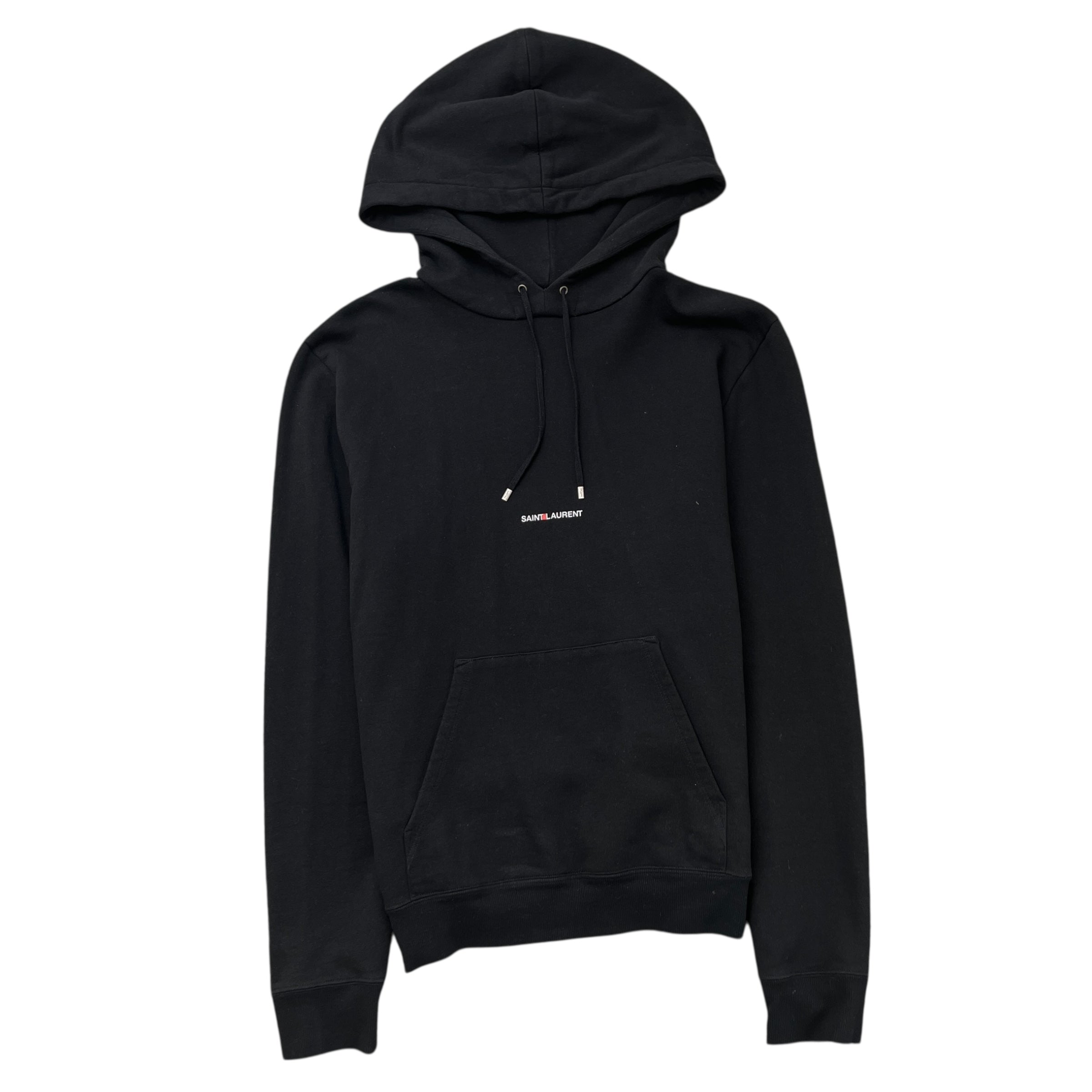 Men's Logo Print Hoodie Black Size M
