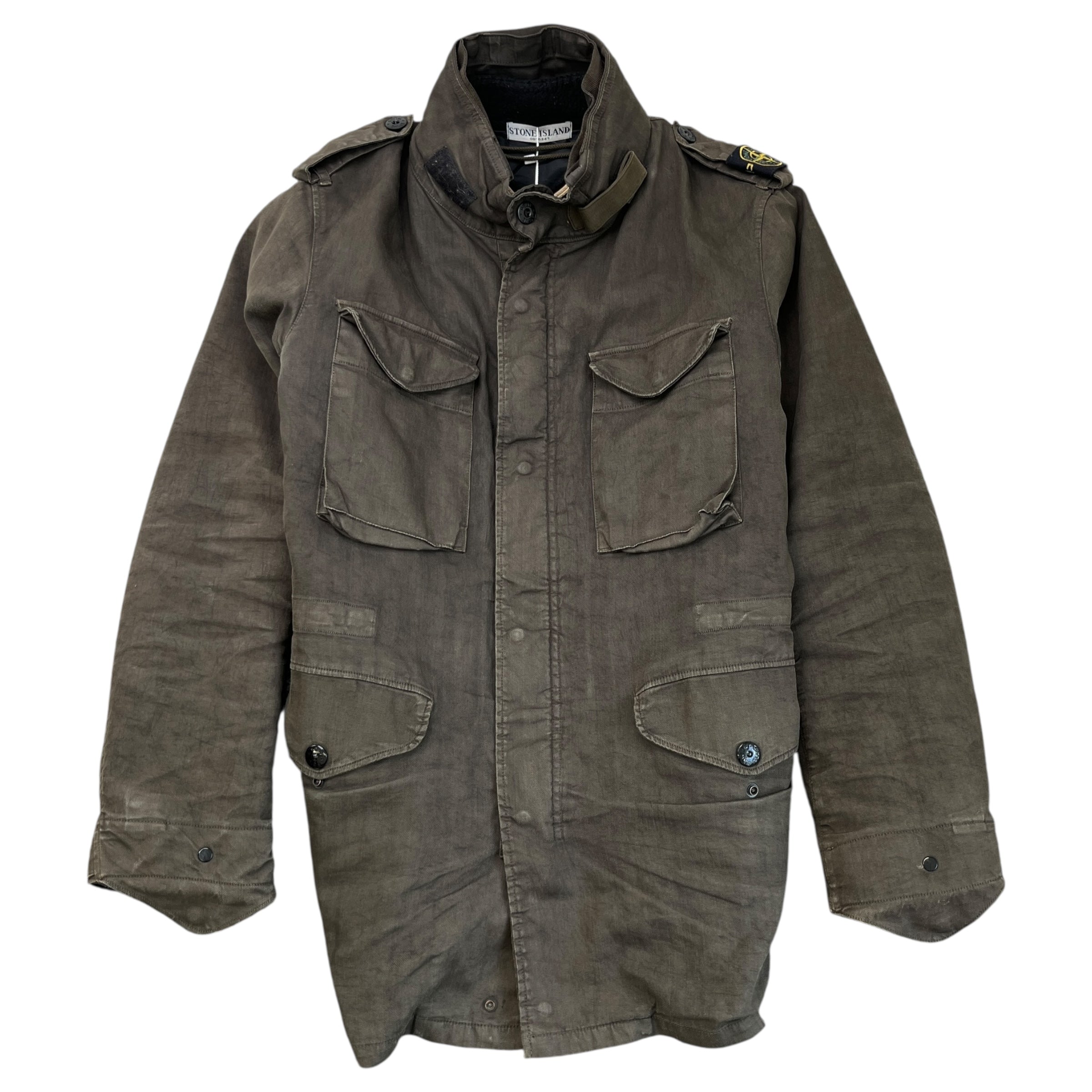 Men's Embroidered Logo Jacket Green Size L