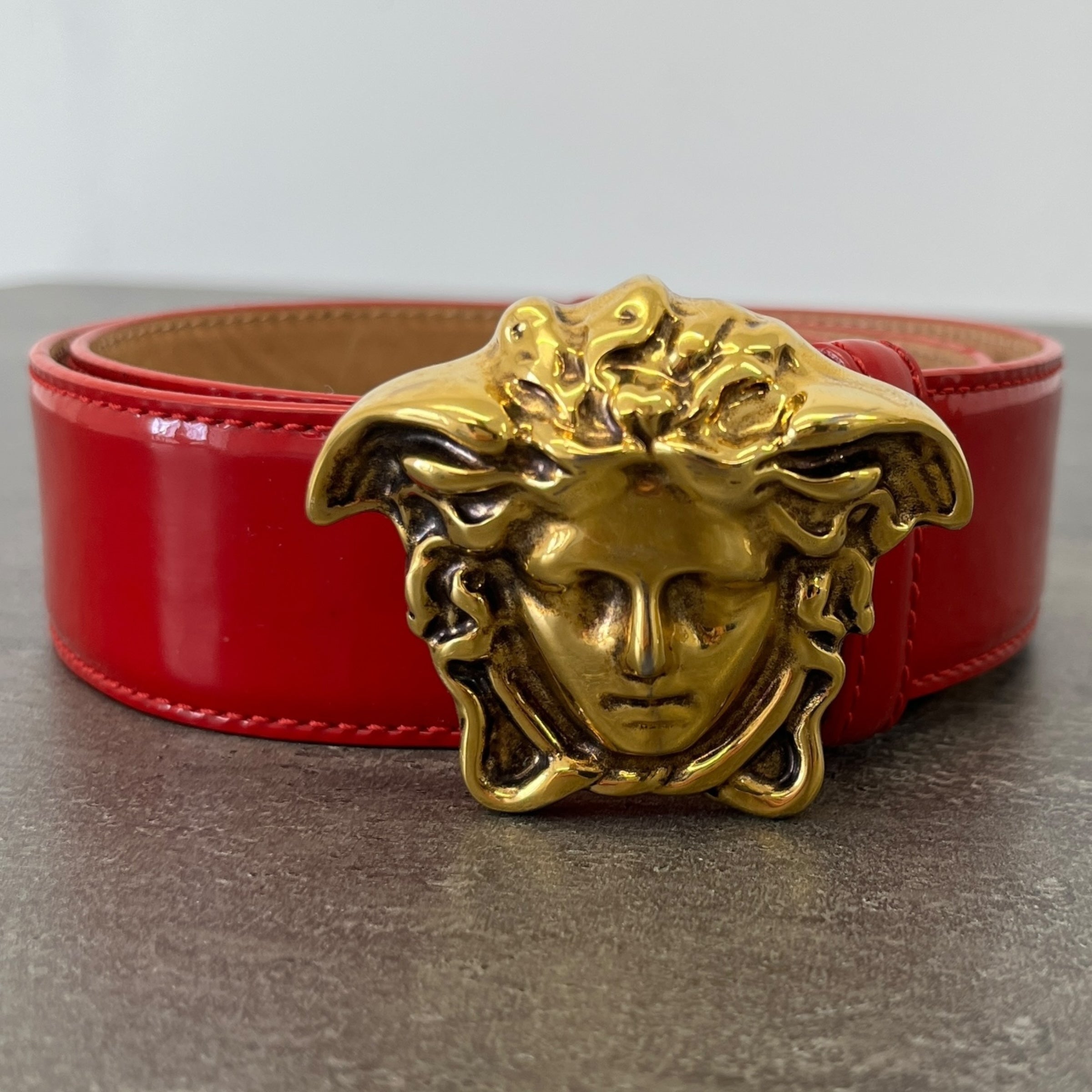 Men's Medusa Belt Red