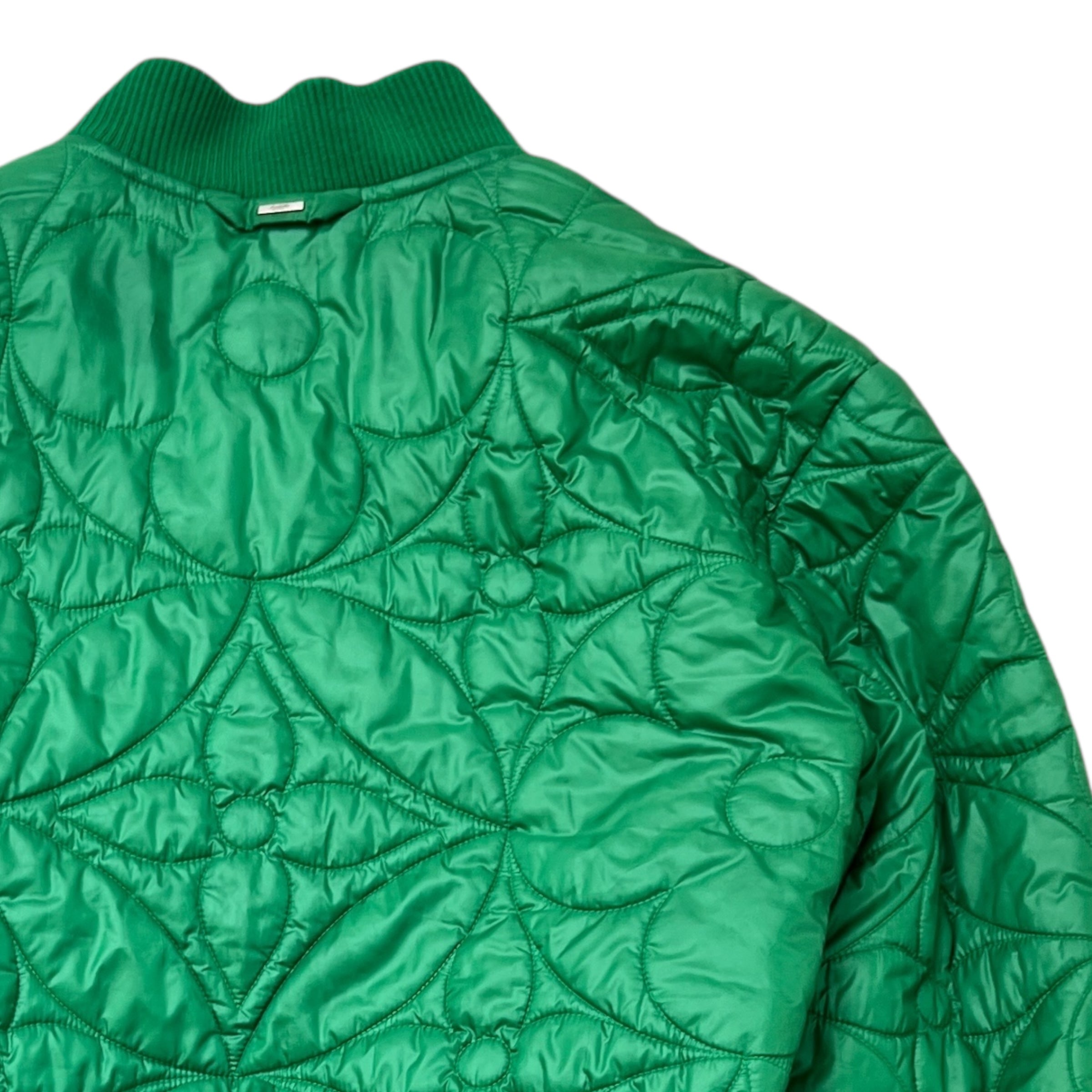 Men's Flower Quilted Monogram Jacket Green Size IT 46 / S