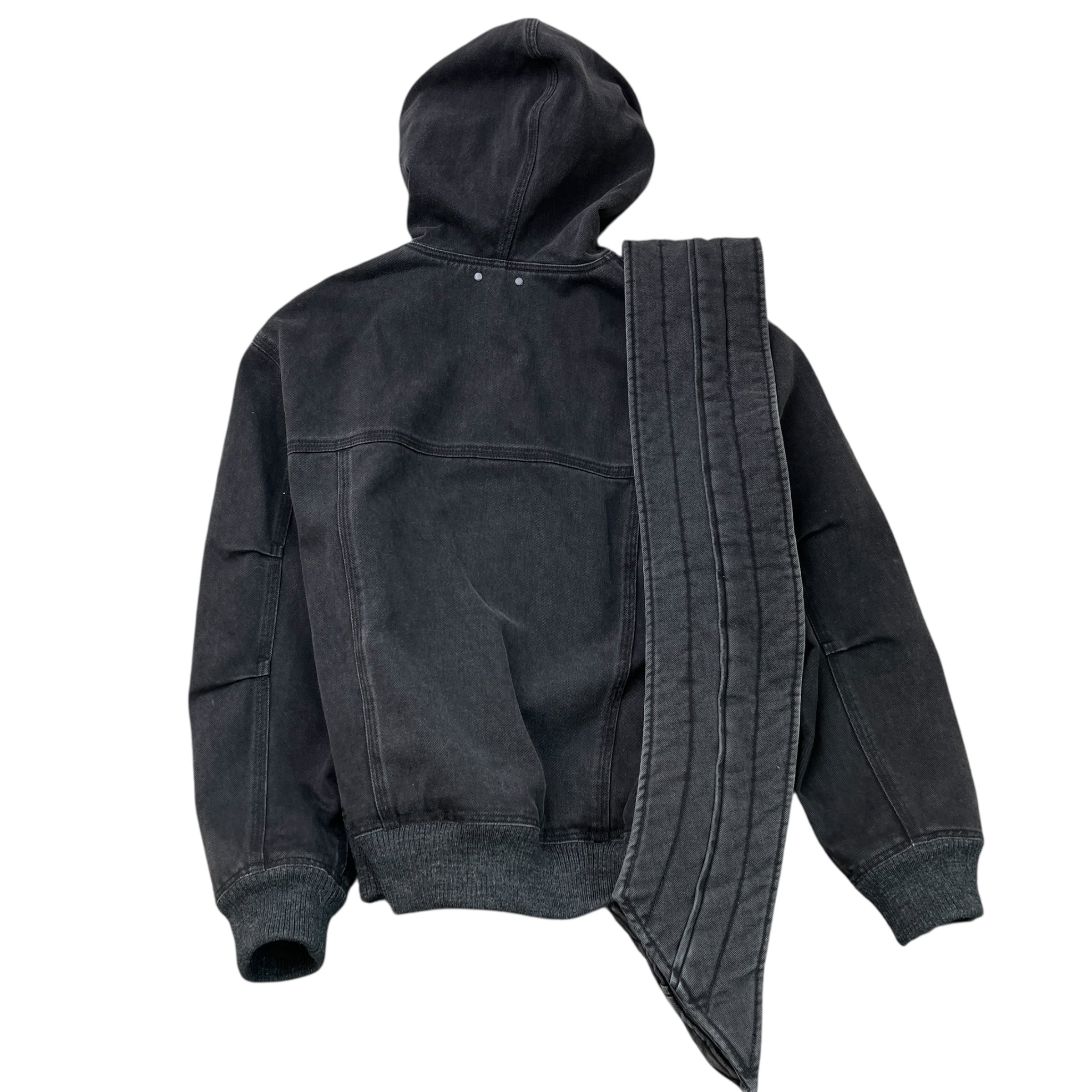 Men's Applique Detail Zip-Up Jacket Black Size IT 44 / XS