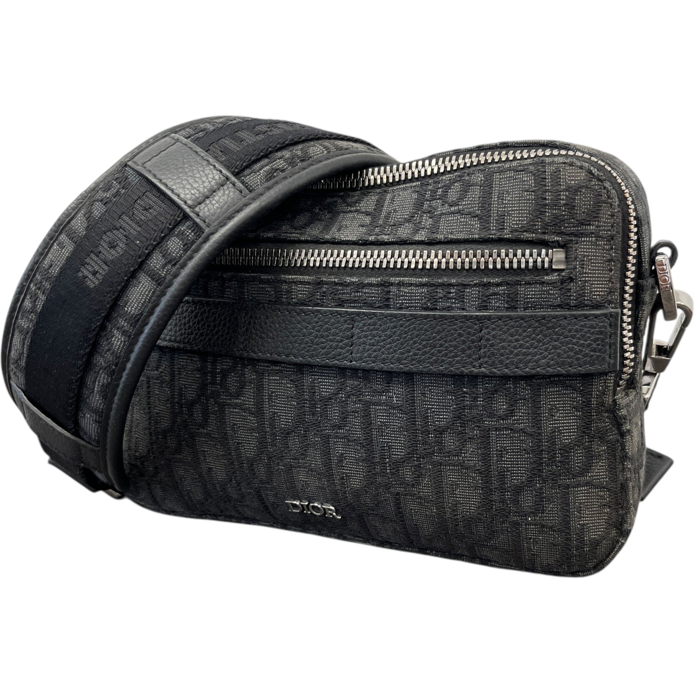 Men's Safari Oblique Messenger Bag Grey