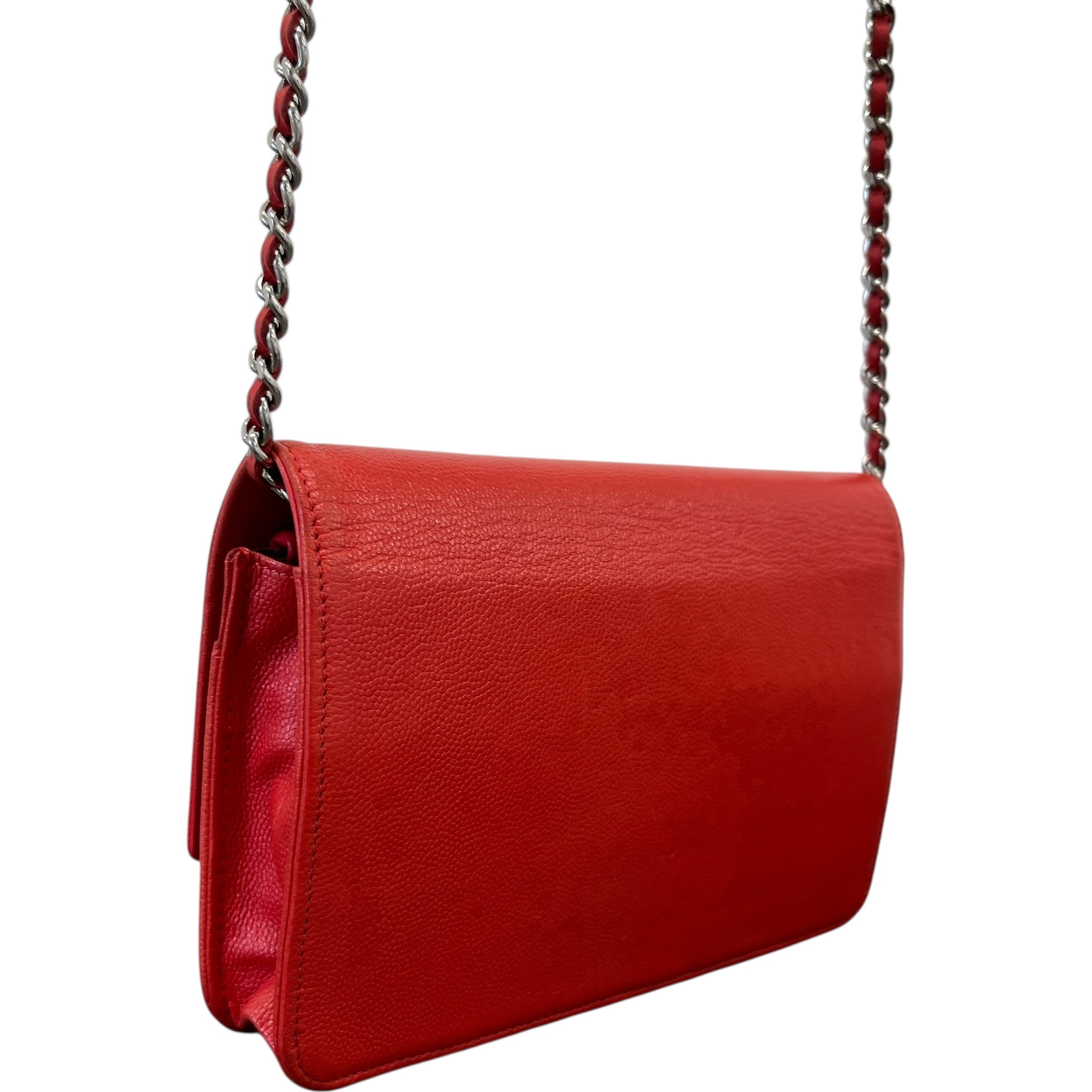 Women's Wallet On Chain Woc Bag Red