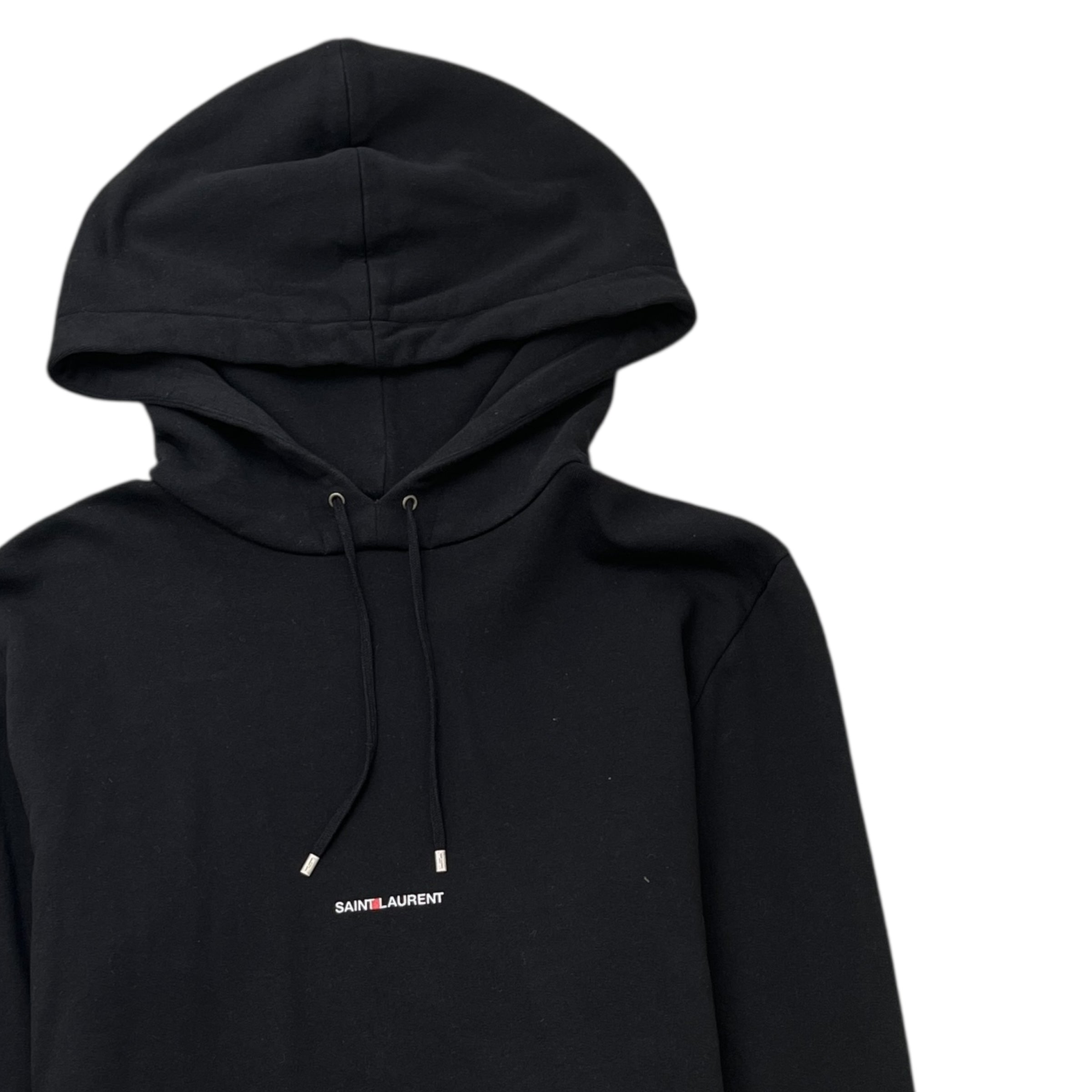 Men's Logo Print Hoodie Black Size M