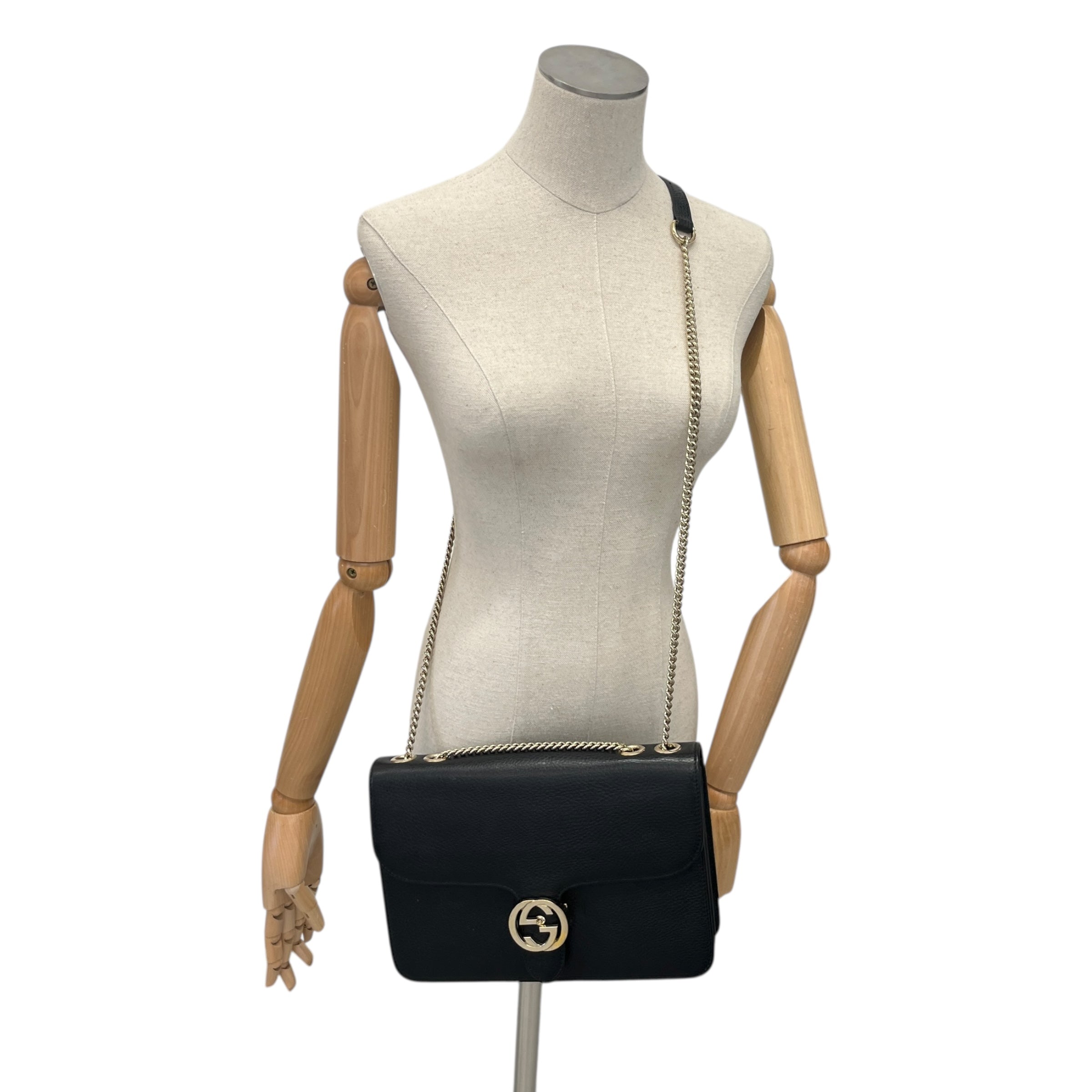 Women's Interlocking G Handbag Black