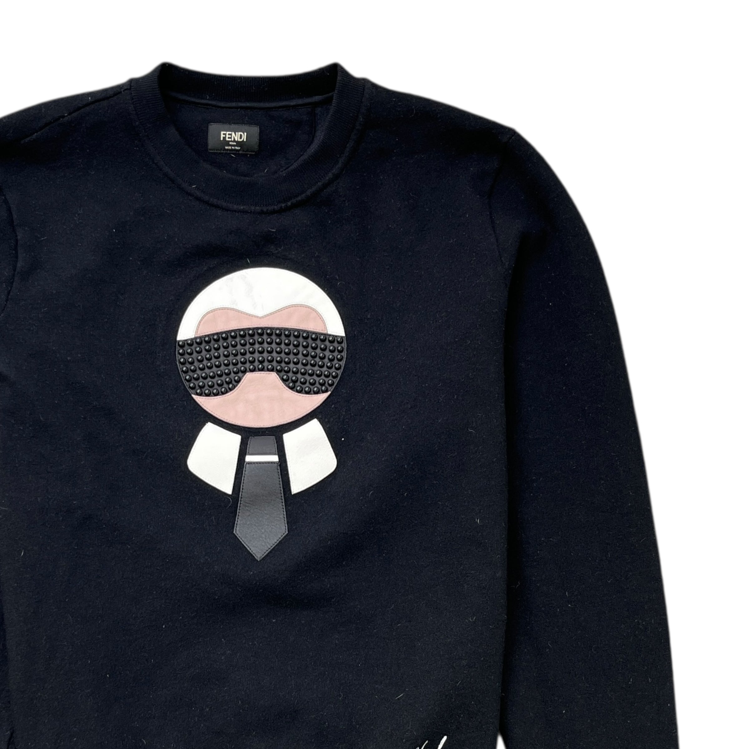 Men's X Karl Lagerfeld Karlito Sweatshirt Black Size IT 48 / UK M