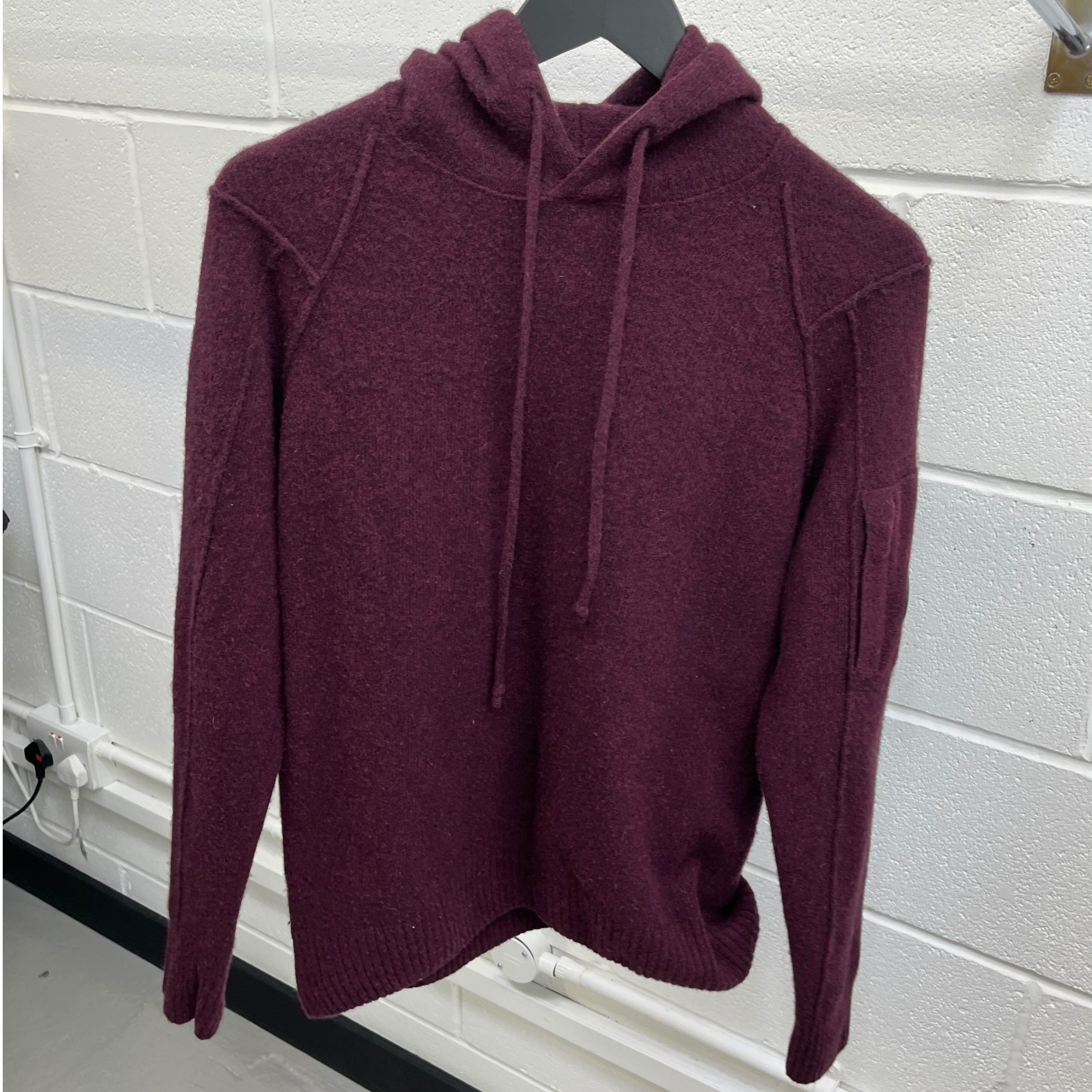 Men's Lens Hoodie Burgundy Size IT 50 / UK L