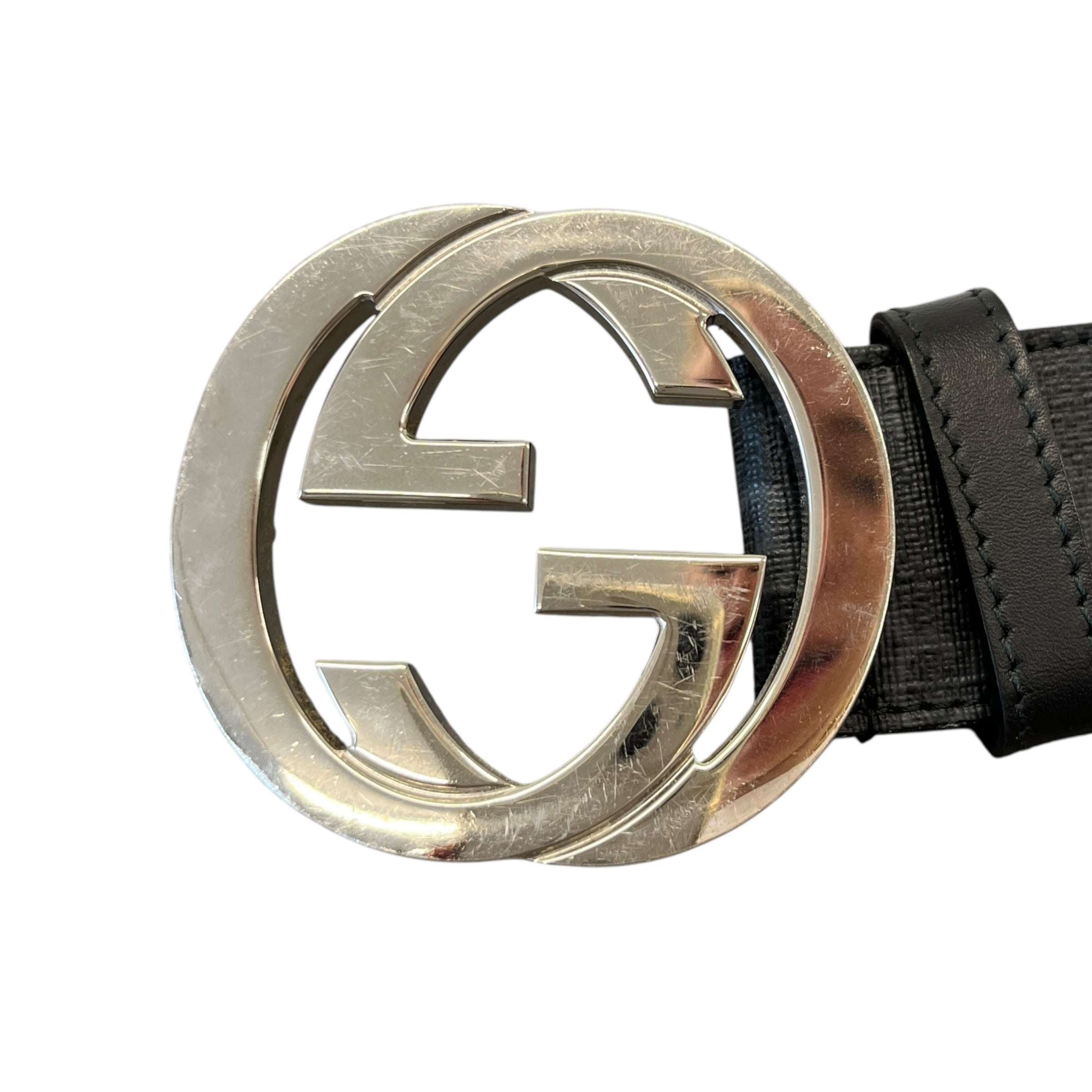 Men's Gg Supreme Interlocking G Belt Black