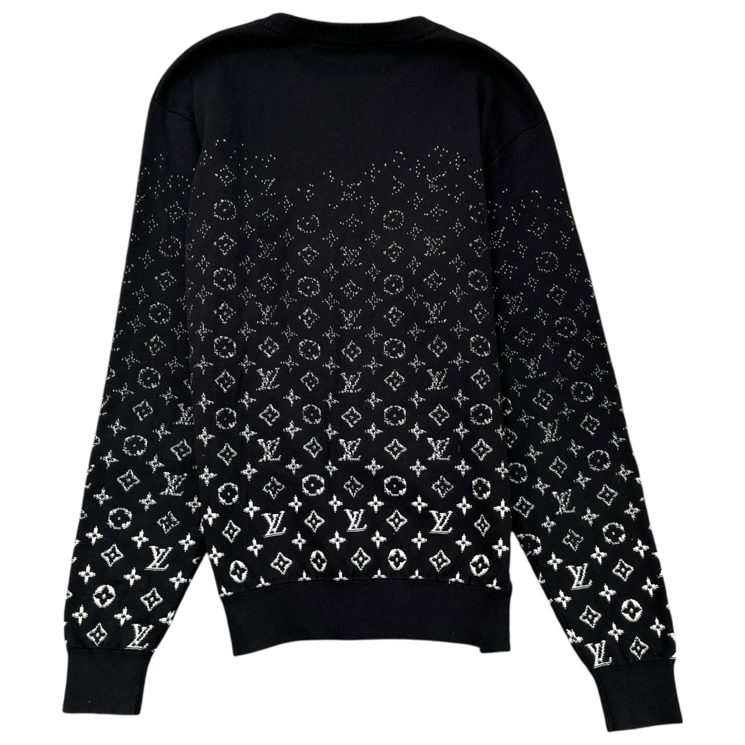 Men's Monogram Gradient Jumper Black Size M