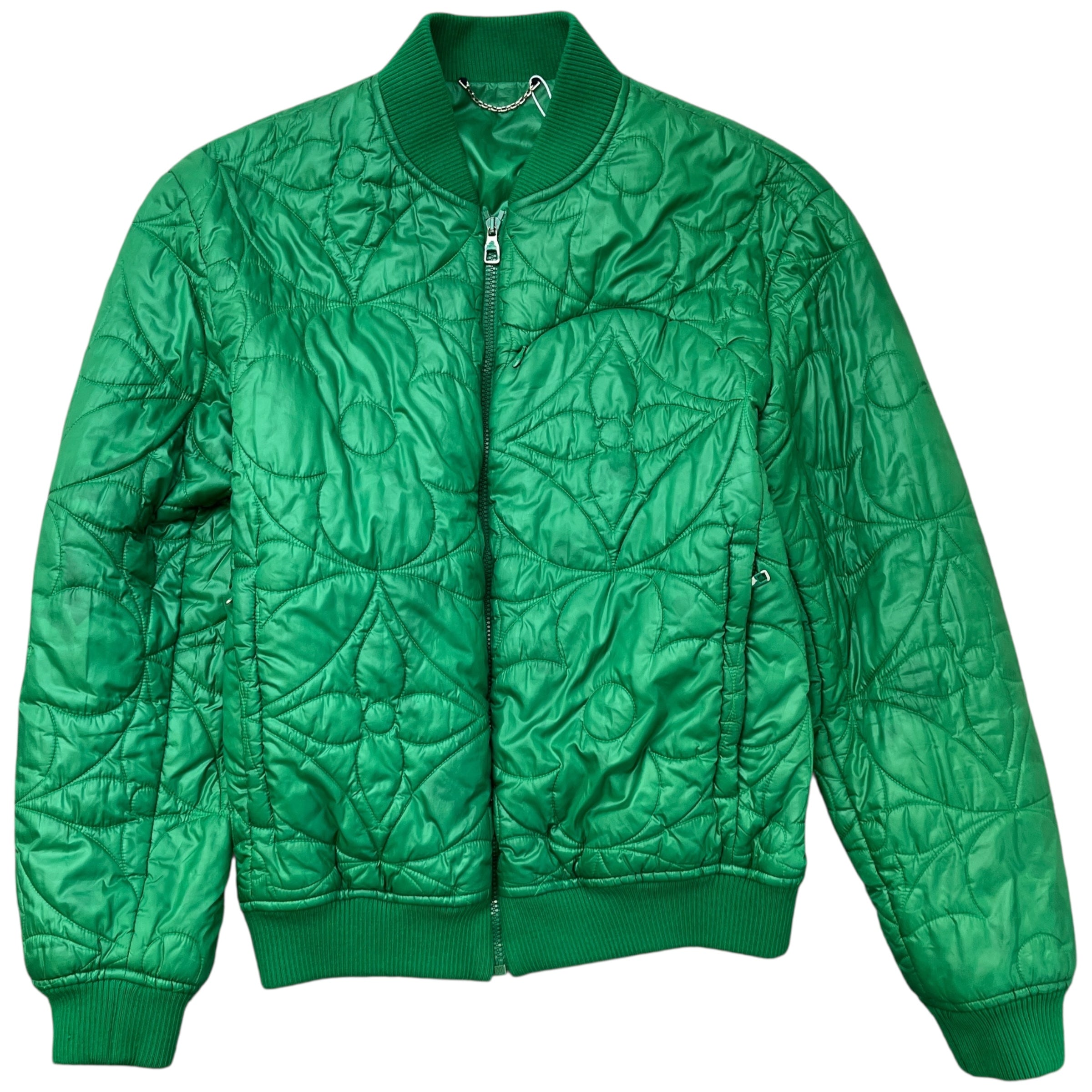 Men's Flower Quilted Monogram Jacket Green Size IT 46 / S