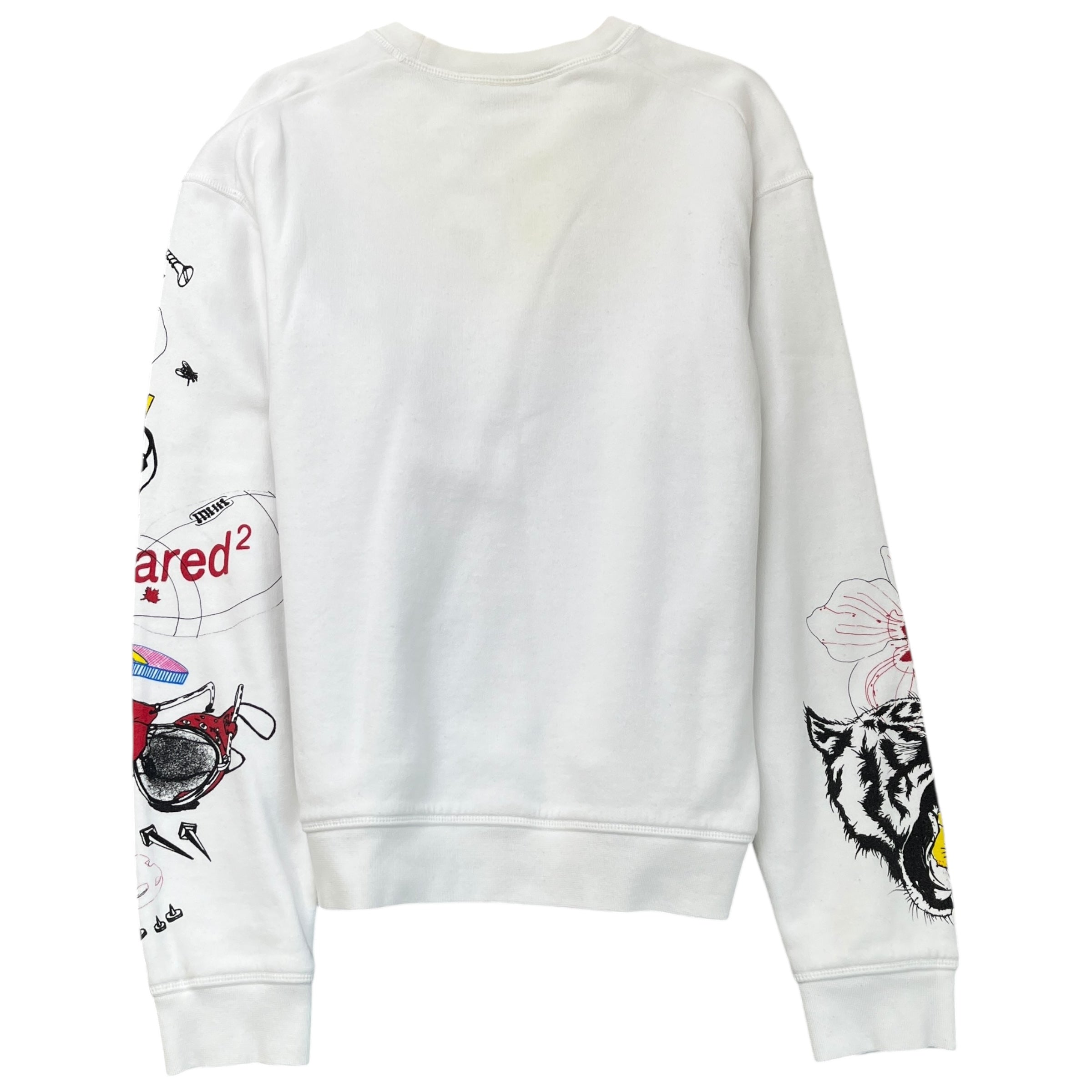 Men's Surf Camp Print Sweatshirt White Size M