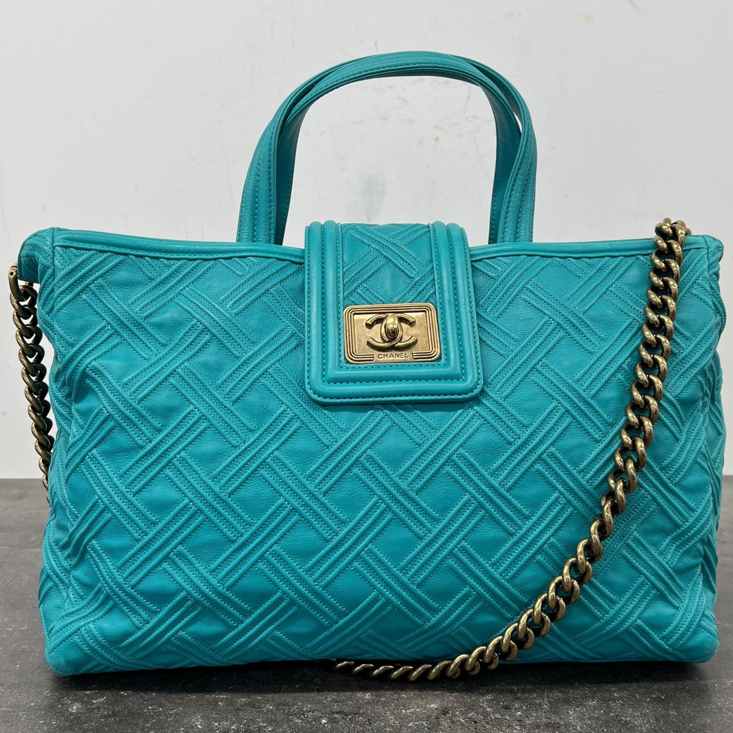 Women's Retro Girl Tote Handbag Blue