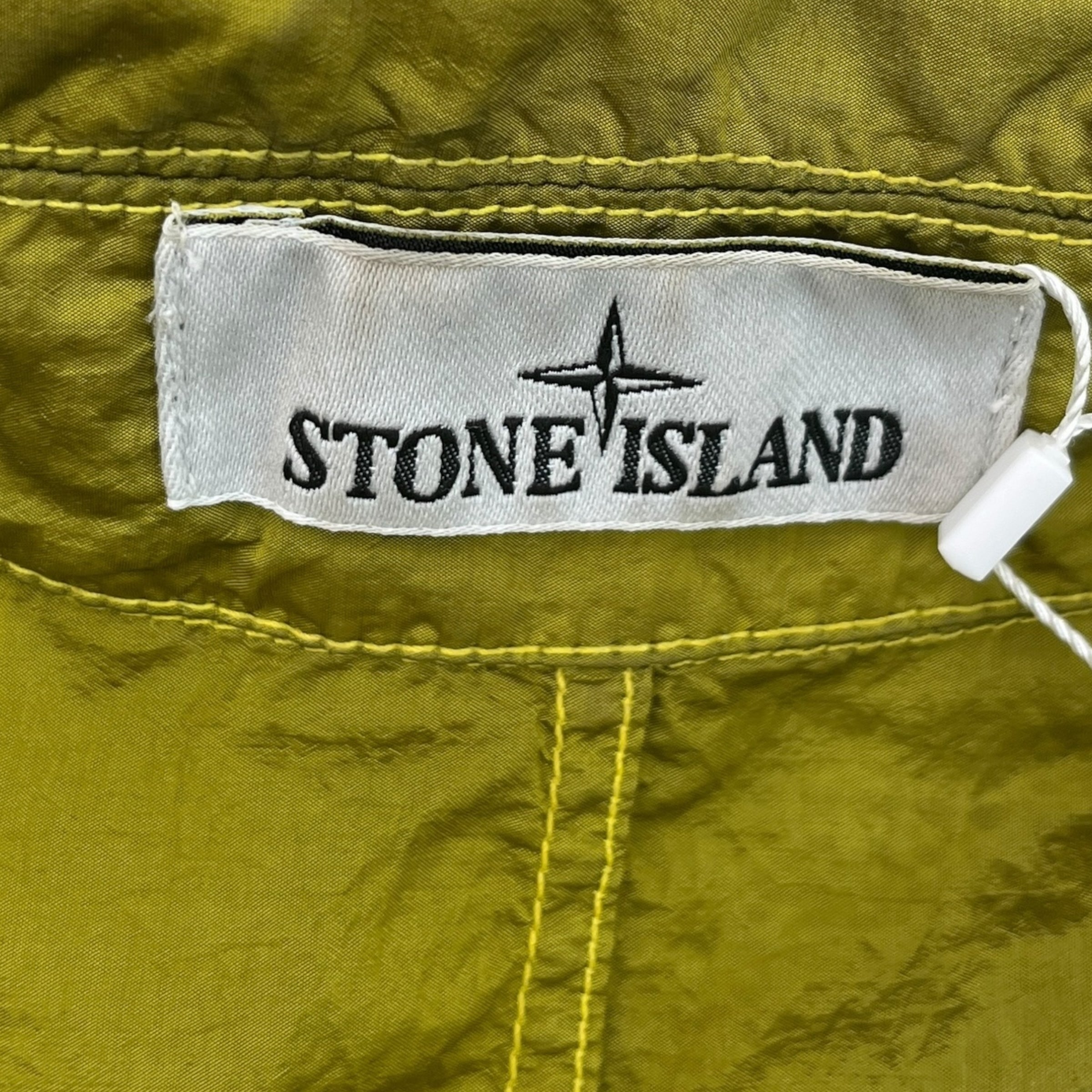 Men's Embroidered Logo Jacket Yellow Size M