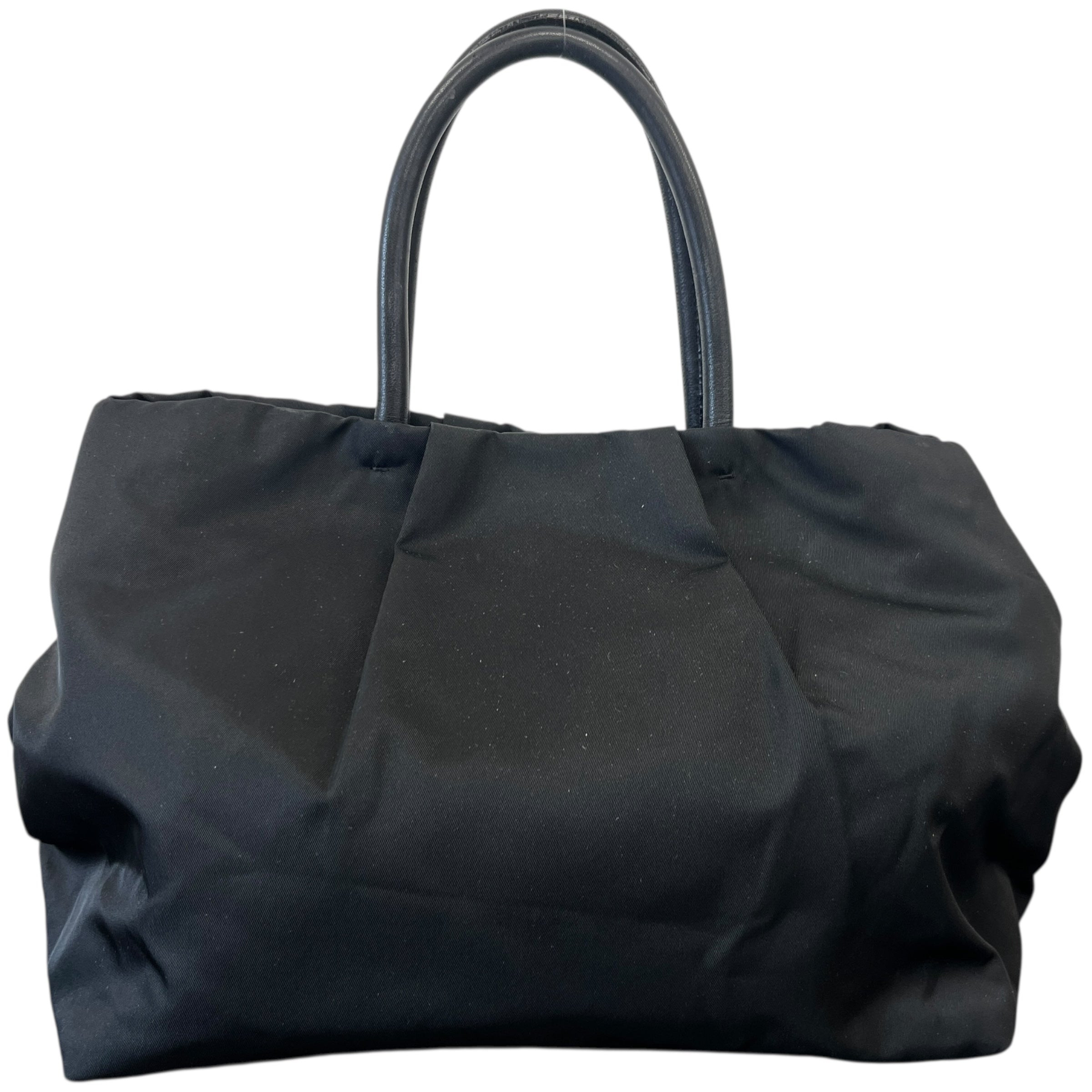 Women's Nylon Roses Handbag Black