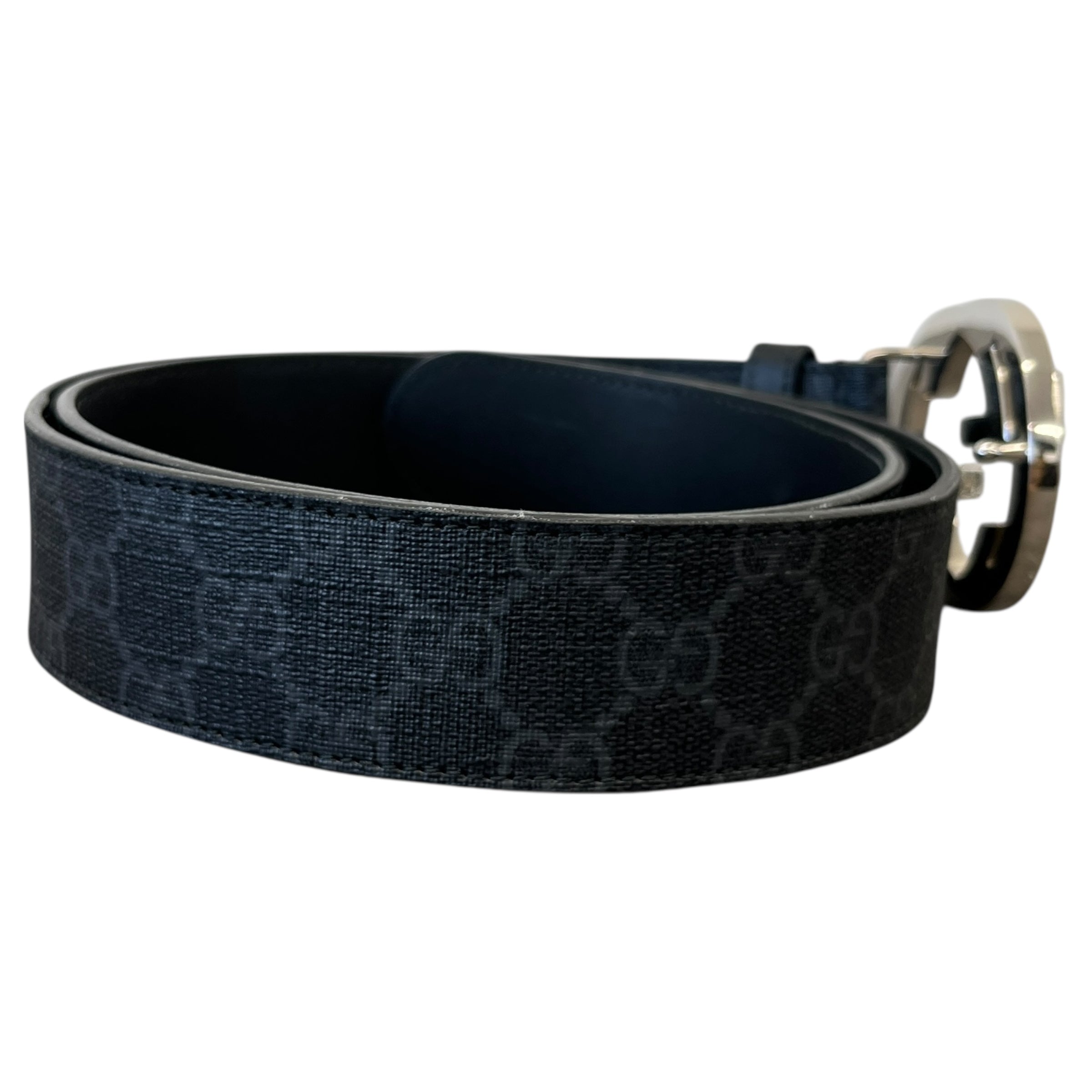 Men's Gg Supreme Interlocking G Belt Black