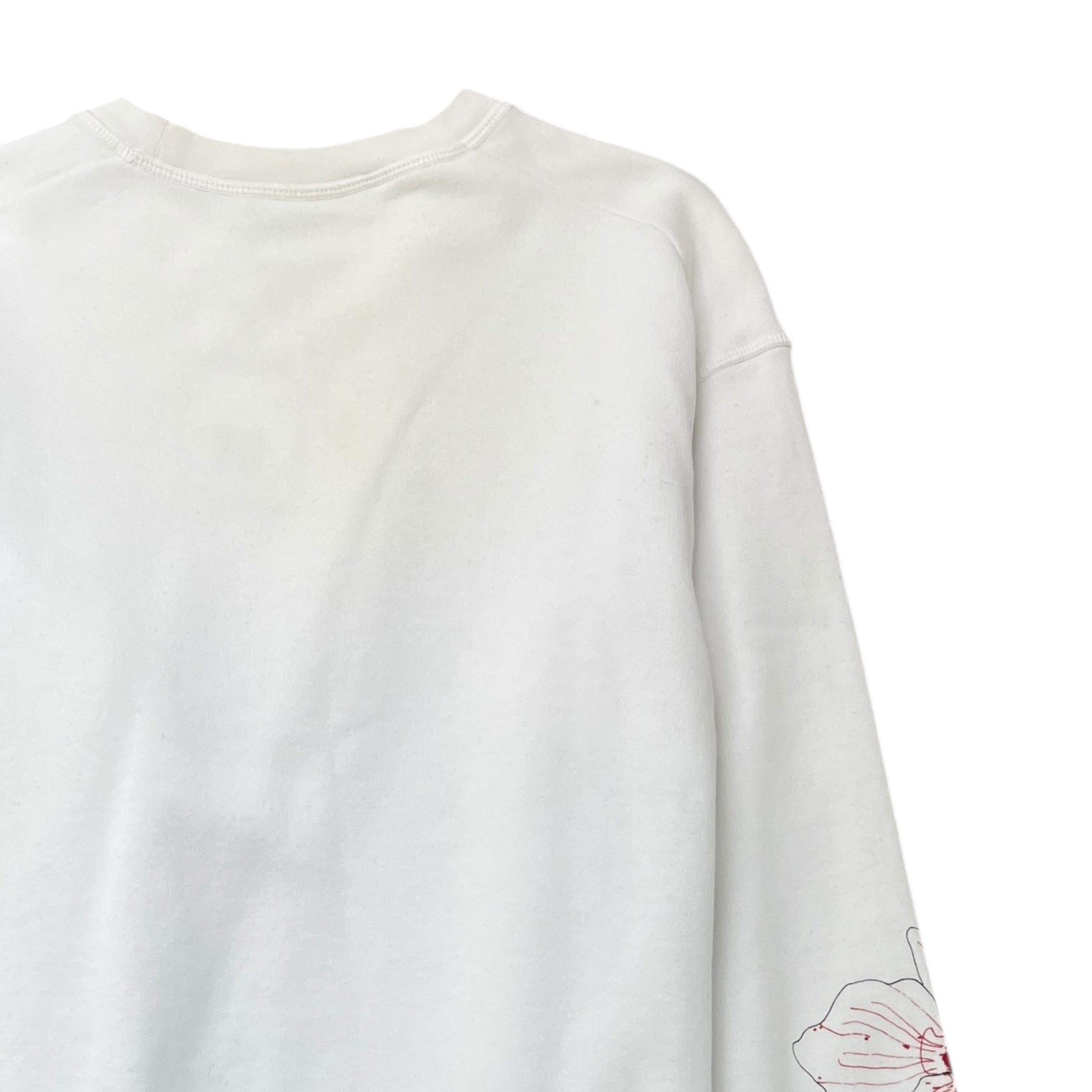 Men's Surf Camp Print Sweatshirt White Size M