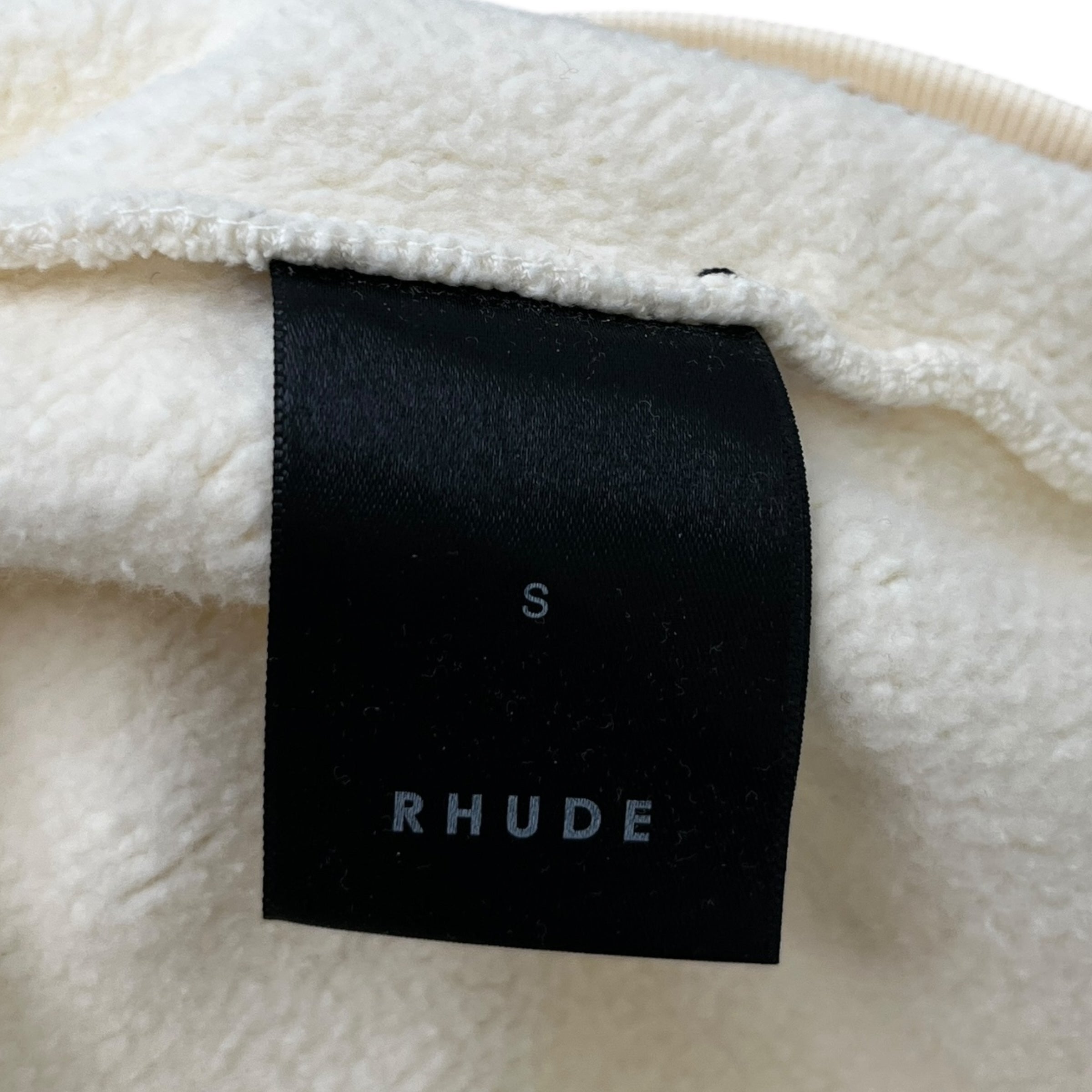 Men's Embroidered Logo Sweatshirt Cream Size S