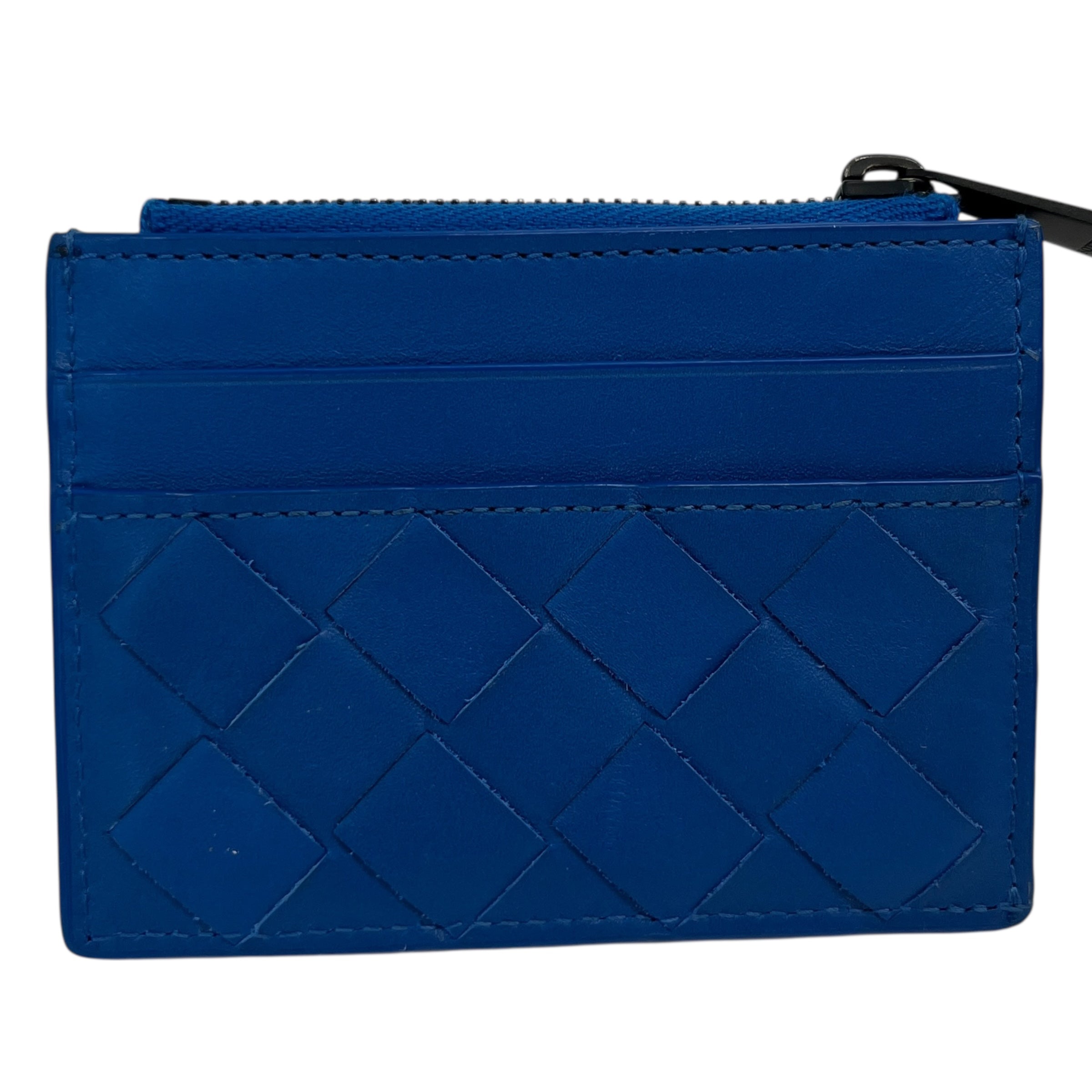 Women's Lanyard Woven Card Holder Blue