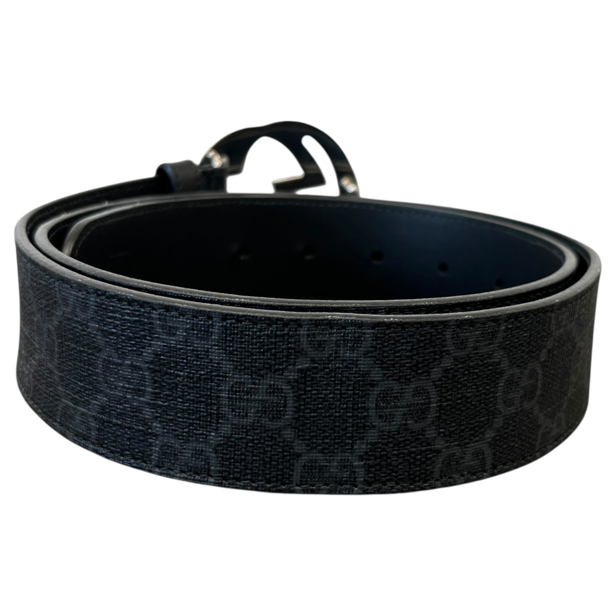 Men's Gg Supreme Interlocking G Belt Black