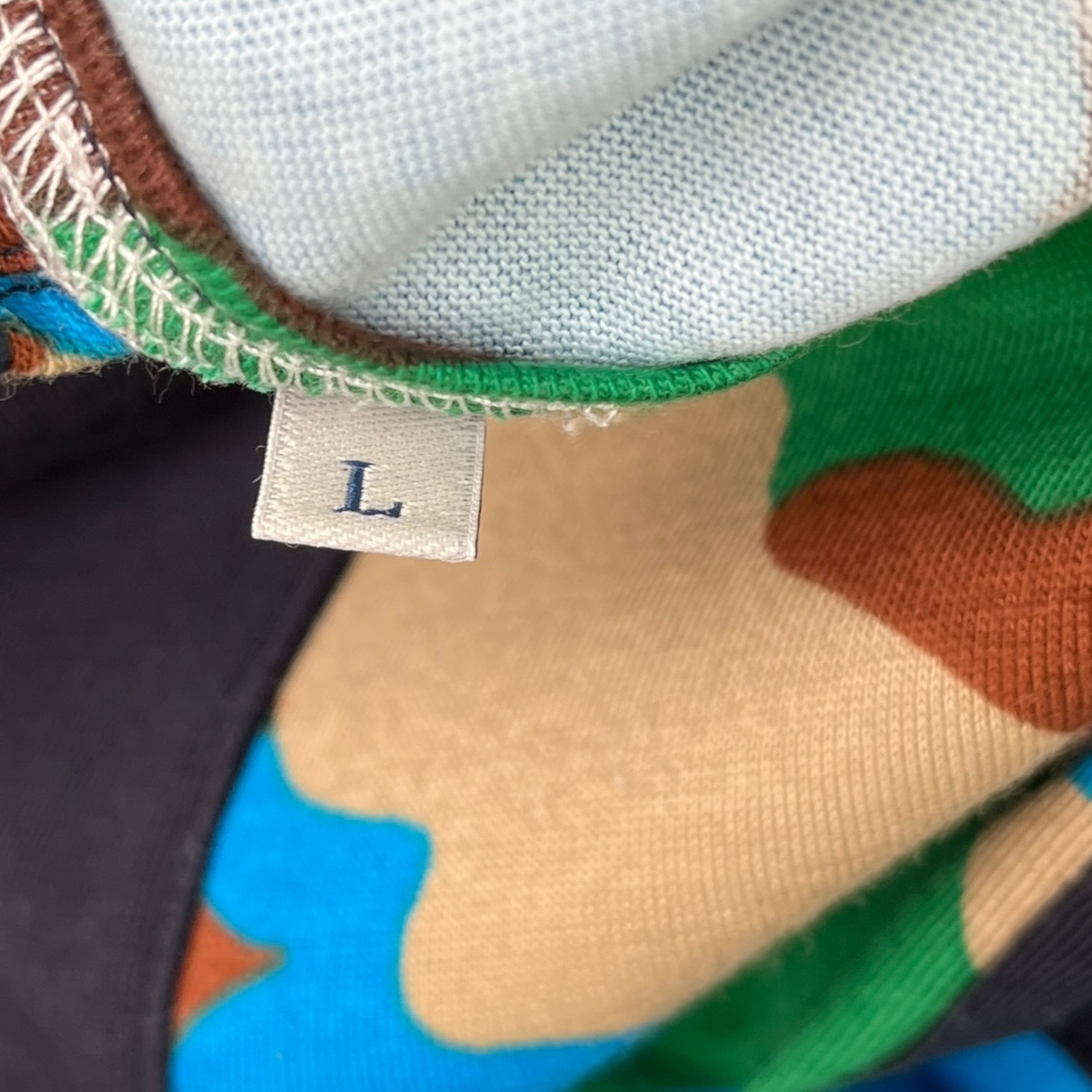 Men's Ss Camouflage T-Shirt Navy Size L