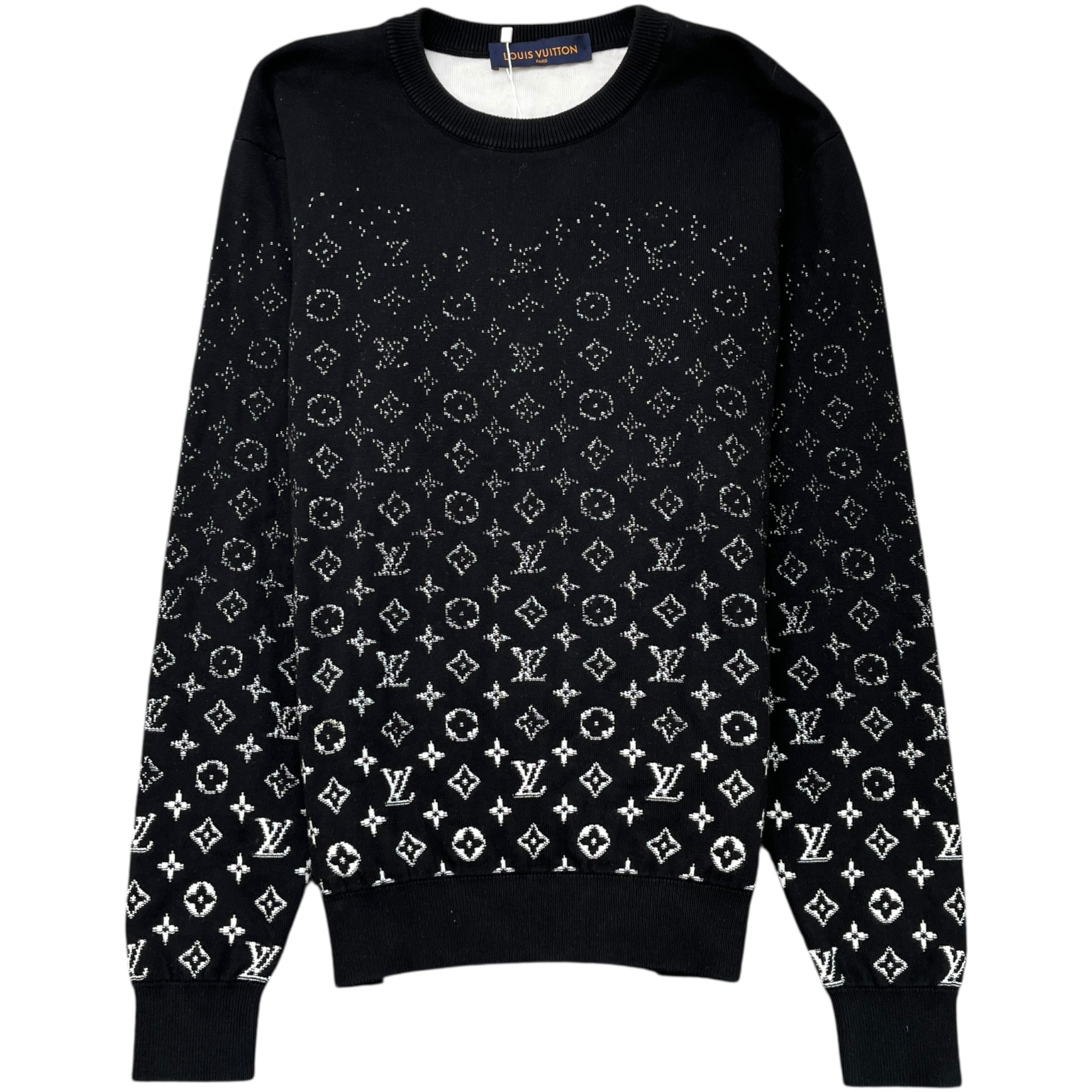 Men's Monogram Gradient Jumper Black Size M