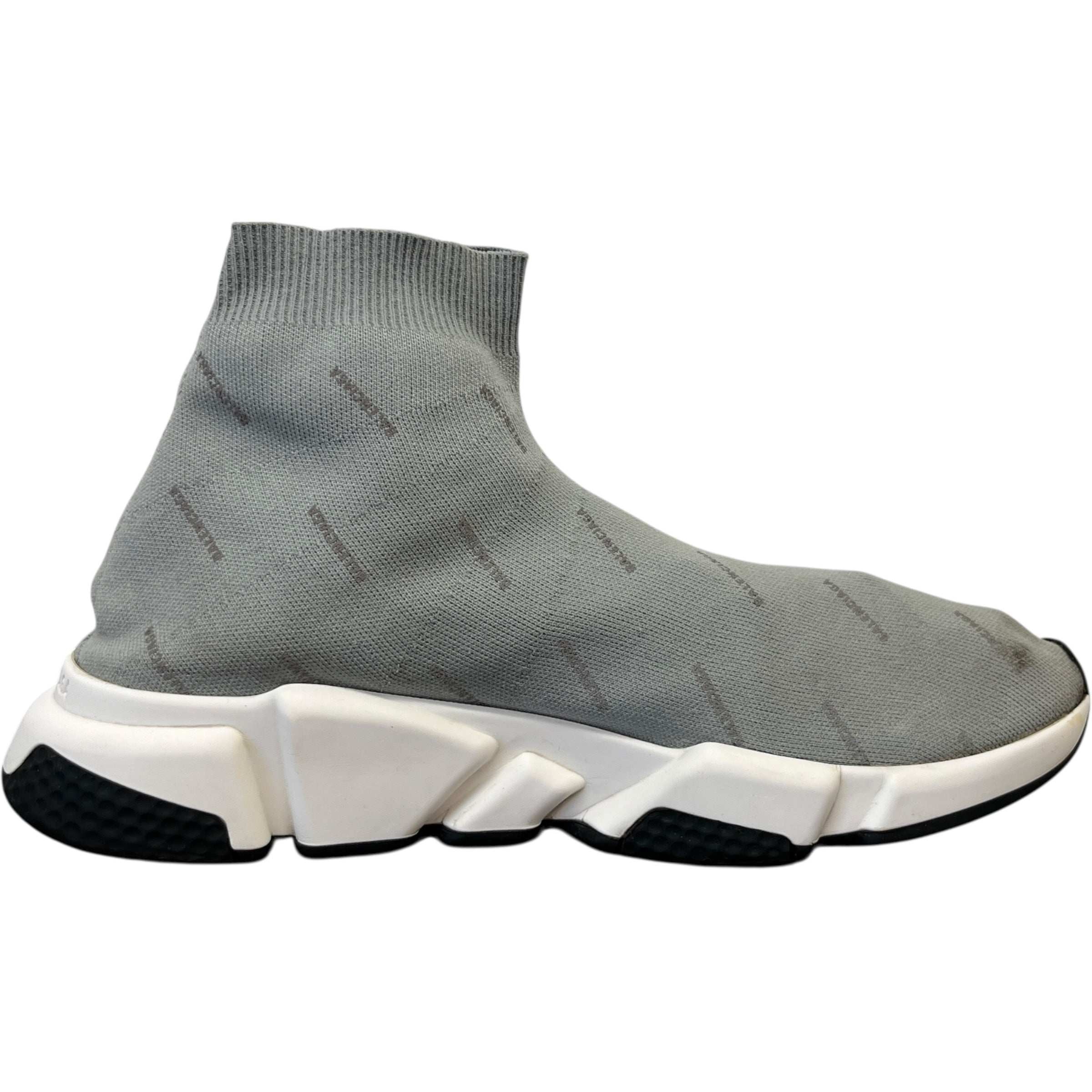 Men's Speed Sock High Trainers Grey Size EU 43 / UK 9
