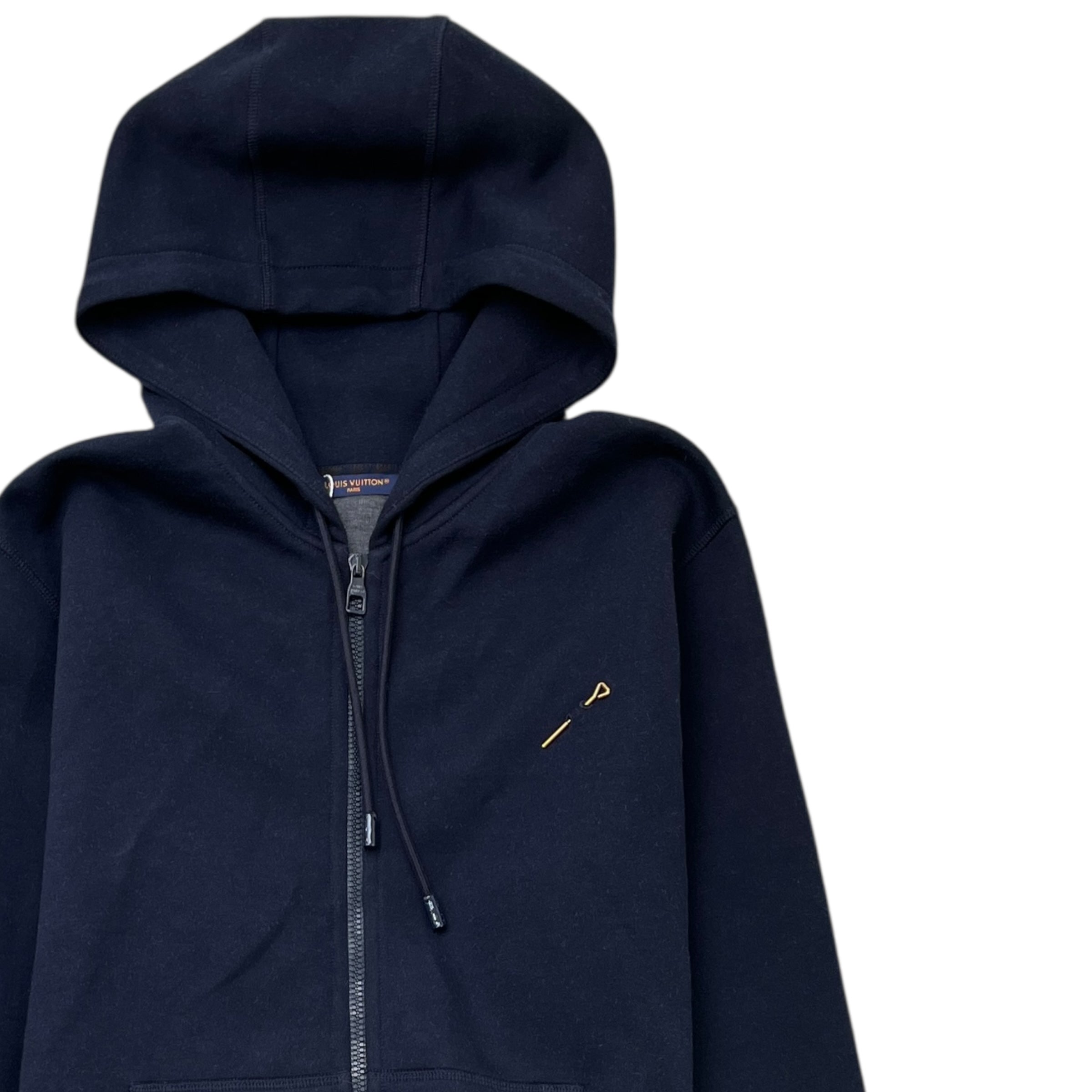 Men's Double-Faced Travel Hoodie Navy Size XL