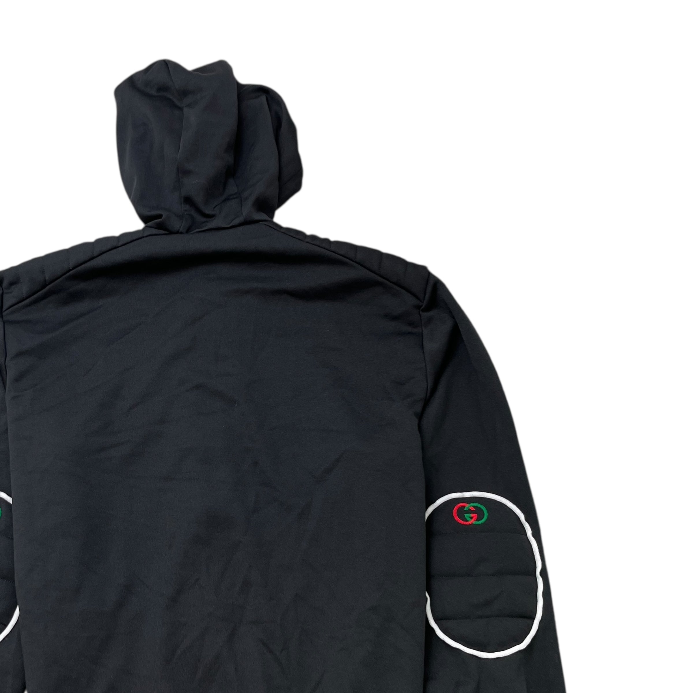 Men's Technical Elbow Patch Hoodie Black Size XL
