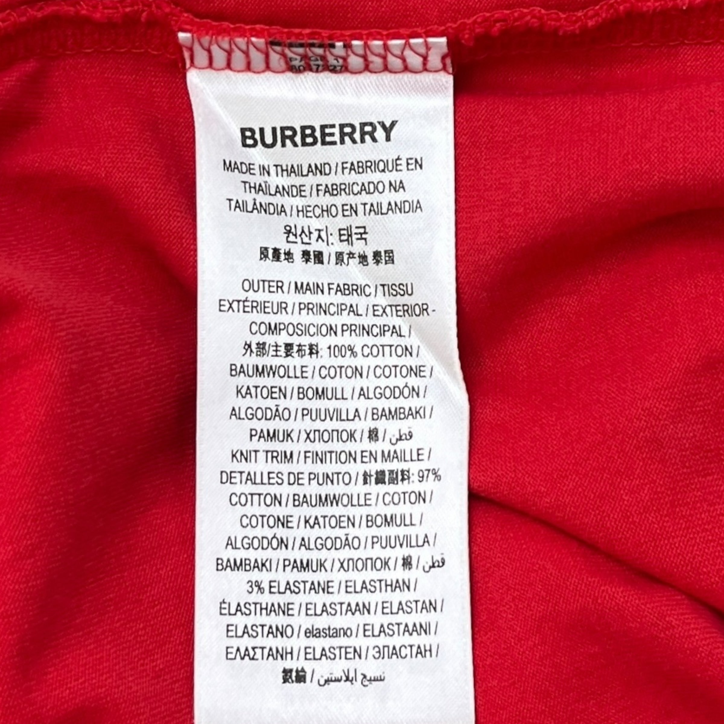 Men's Horseferry Logo Print T-Shirt Red Size L