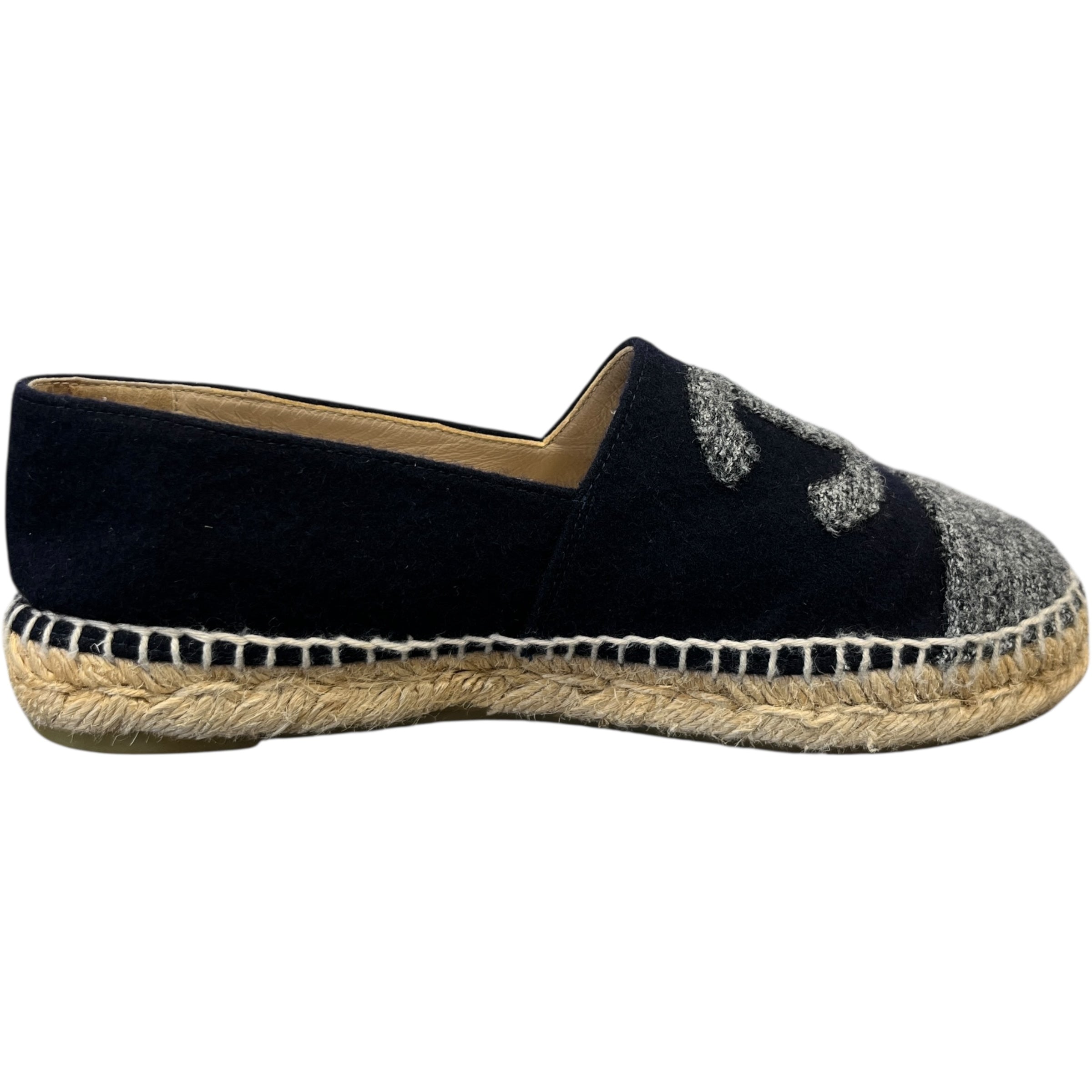 Women's Cc Tweed Espadrilles Navy Size EU 37 / UK 4