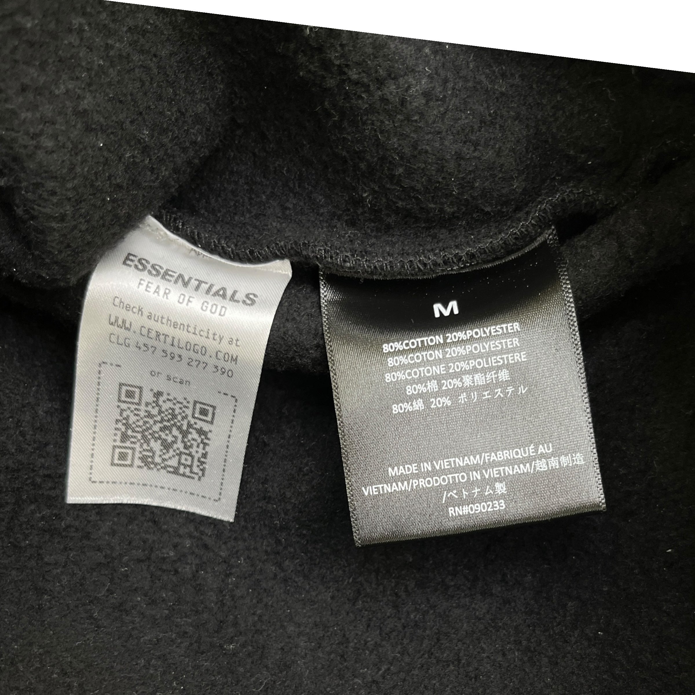 Men's Fear Of God Printed Logo Sweatshirt Black Size M