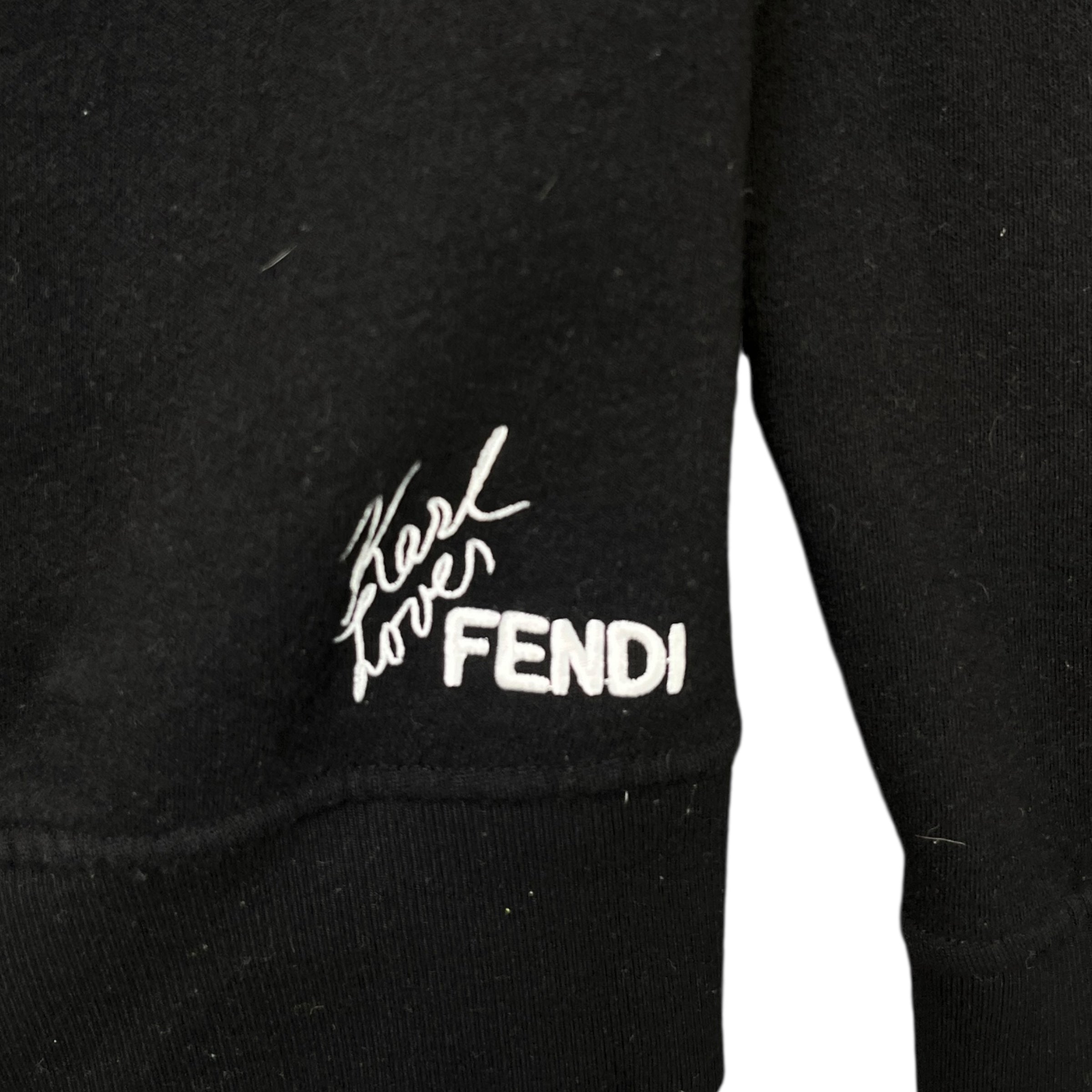 Men's X Karl Lagerfeld Karlito Sweatshirt Black Size IT 48 / UK M