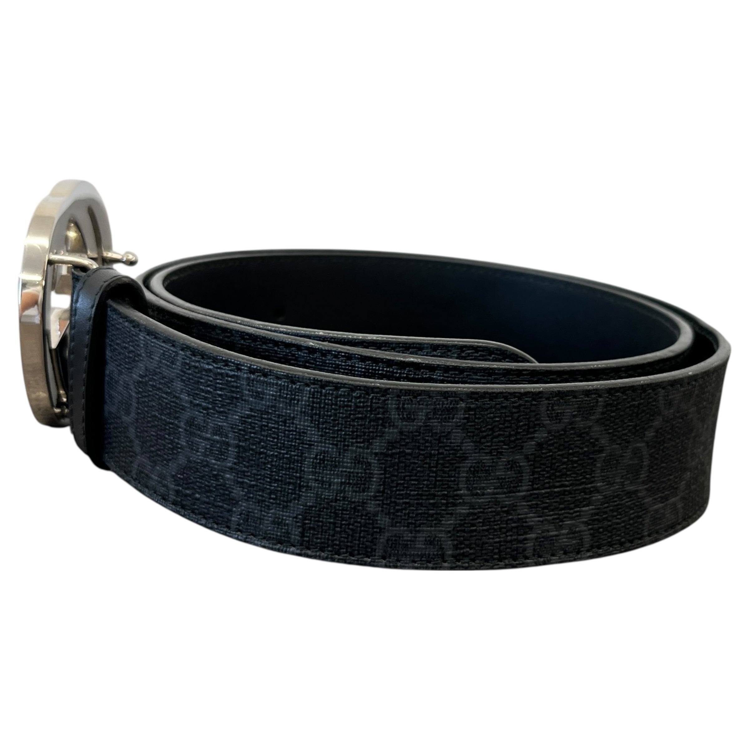 Men's Gg Supreme Interlocking G Belt Black