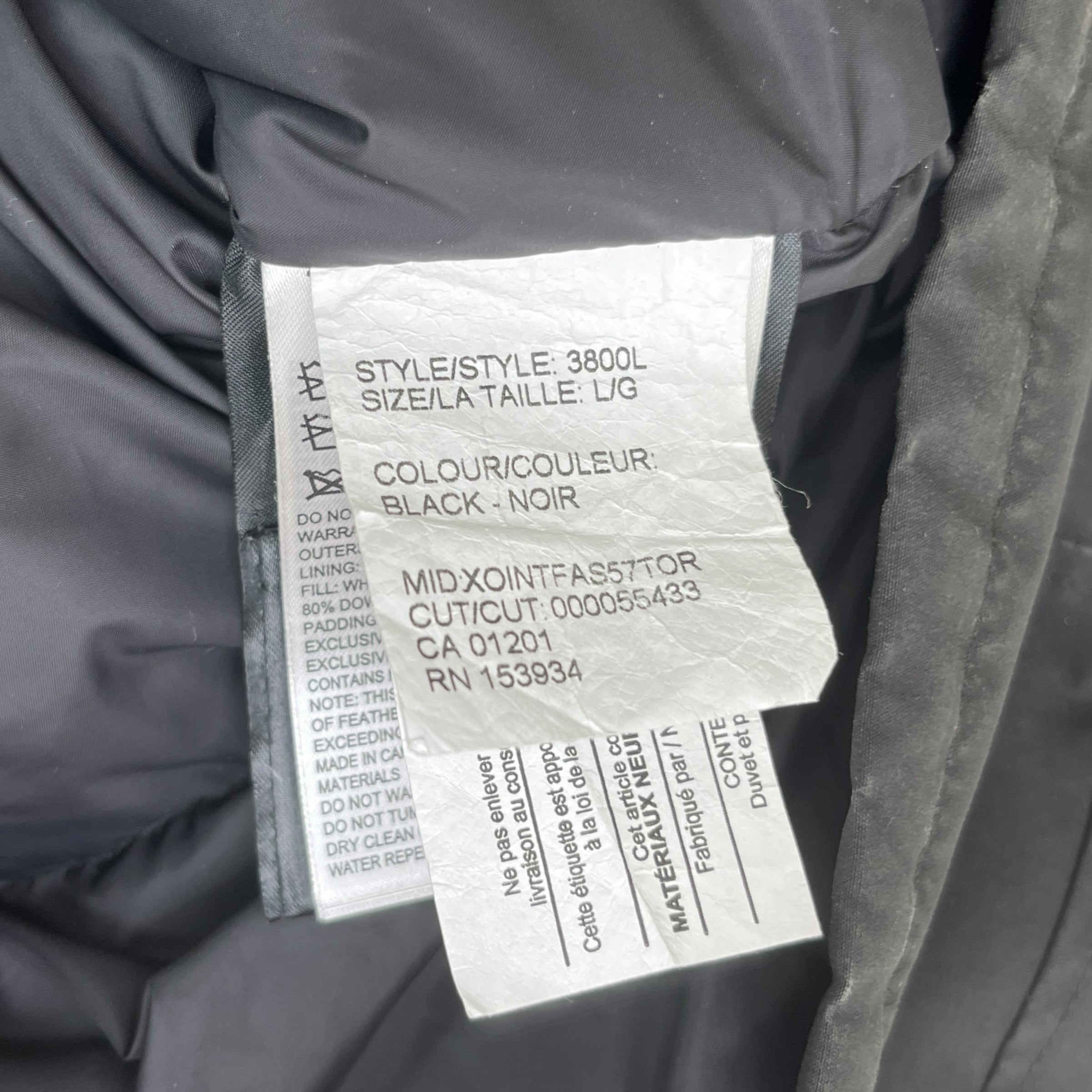 Women's Montebello Down Jacket Black Size L