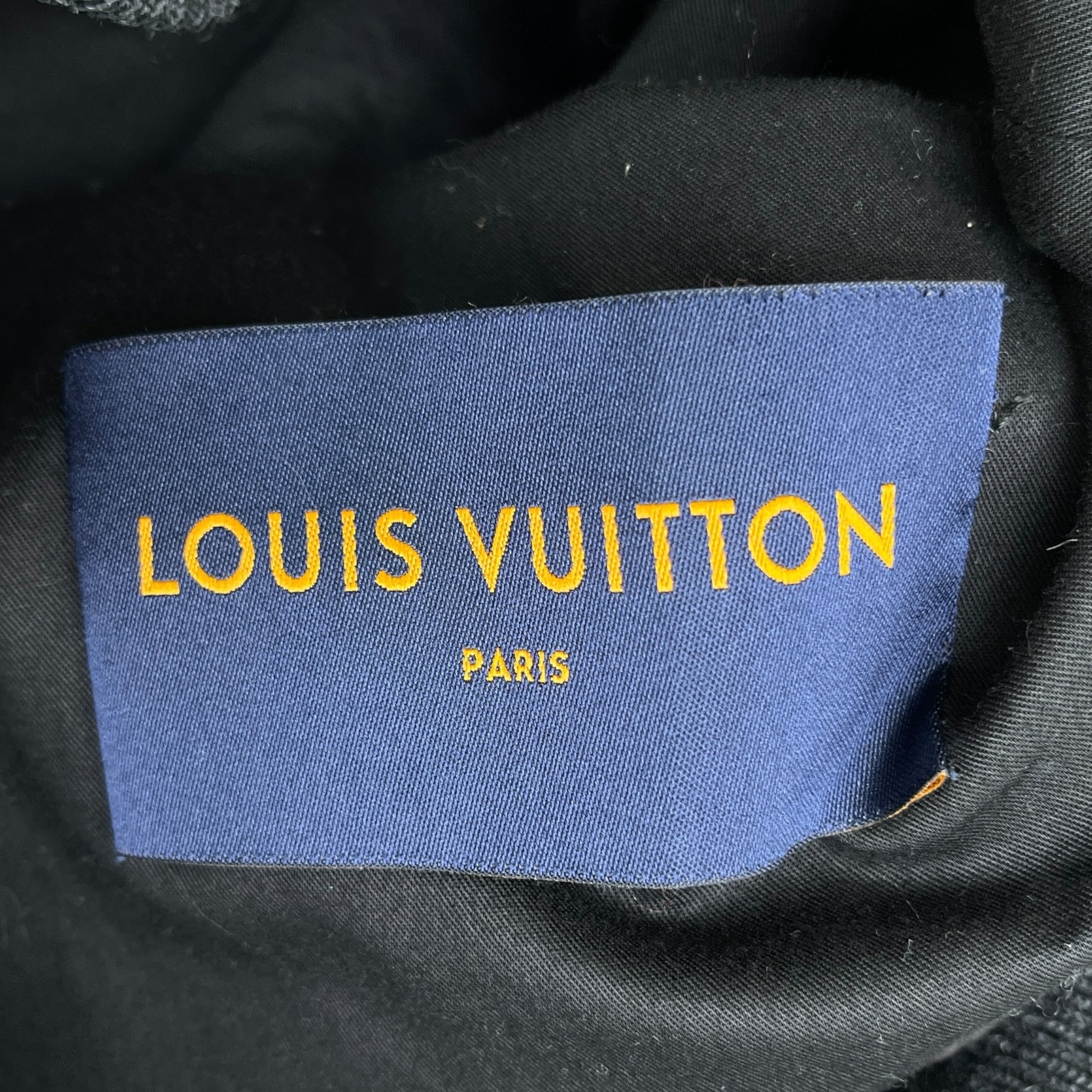 Men's Applique Detail Zip-Up Jacket Black Size IT 44 / XS