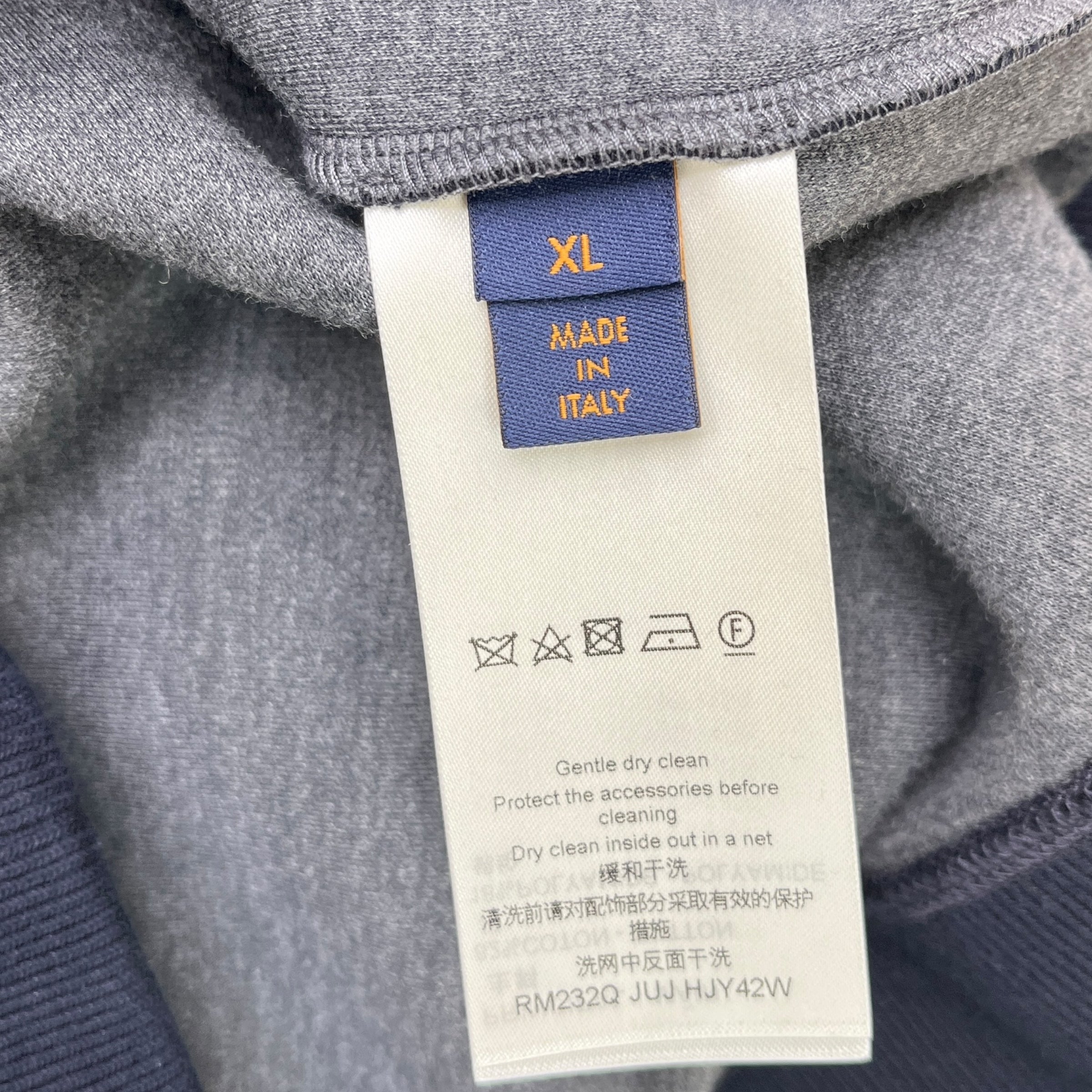 Men's Double-Faced Travel Hoodie Navy Size XL