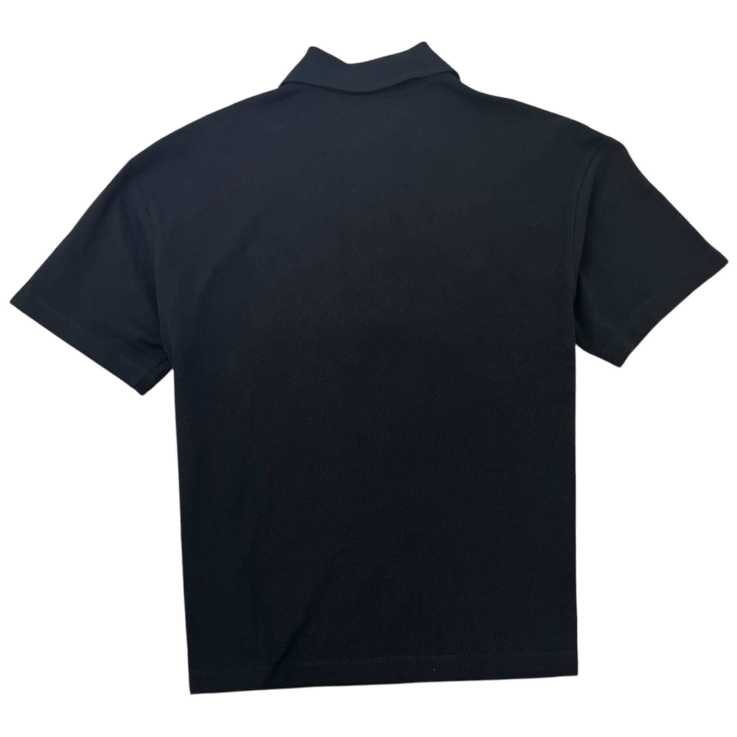 Men's Embroidered Logo Polo Shirt Black Size M